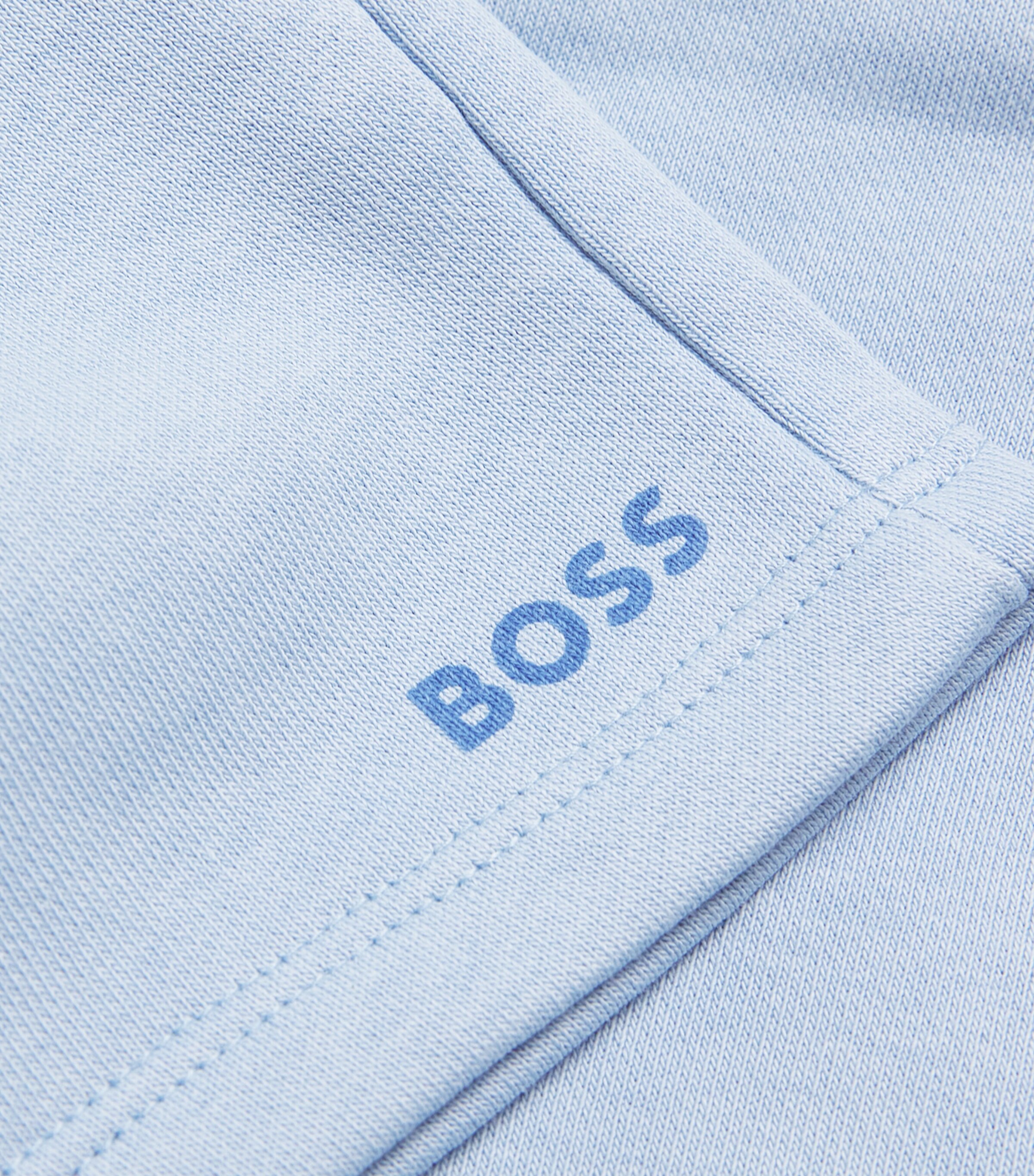 BOSS Kidswear Stretch-Cotton Logo Sweatshorts (3-18 Months) Persian Blue Image 4