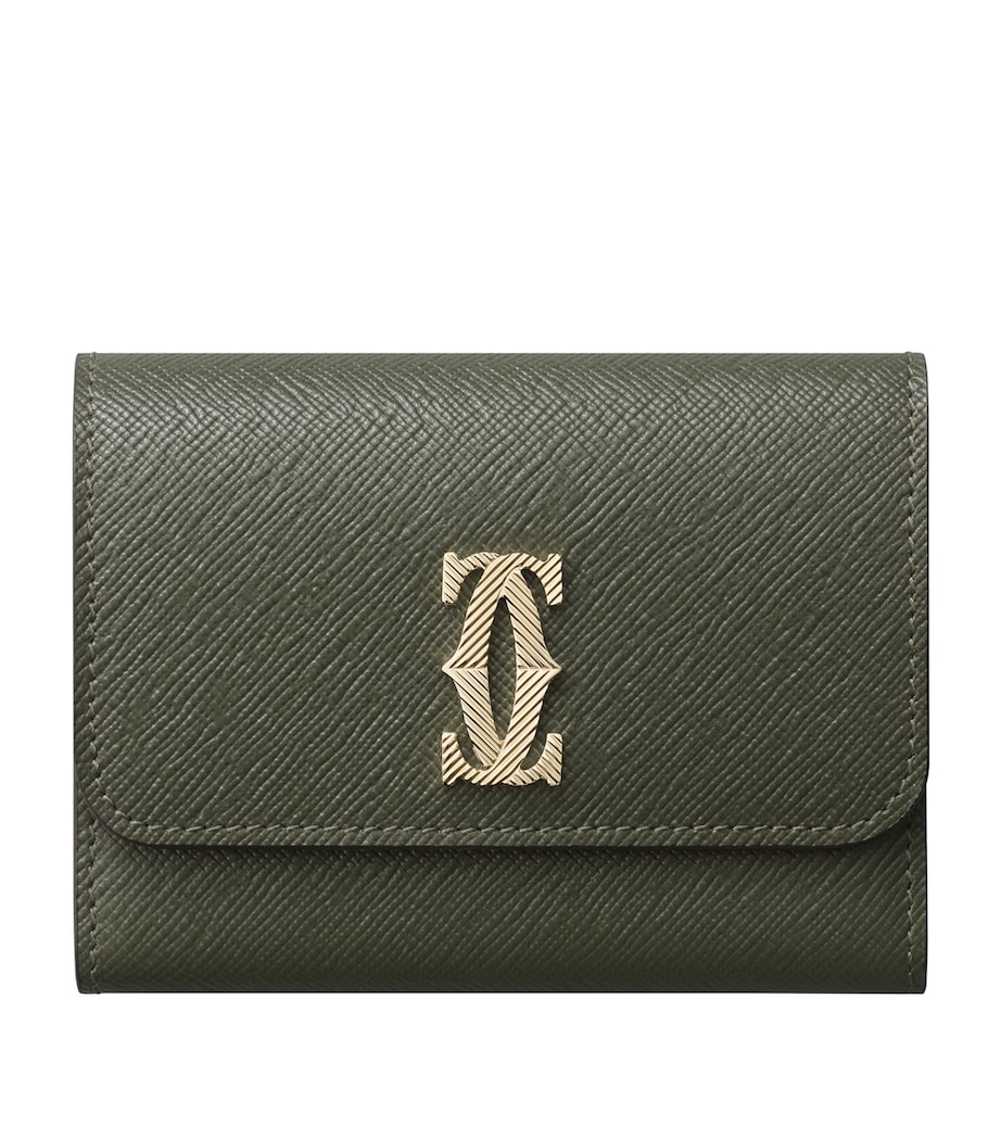 Mini Leather C de Cartier Wallet GREEN Image 1