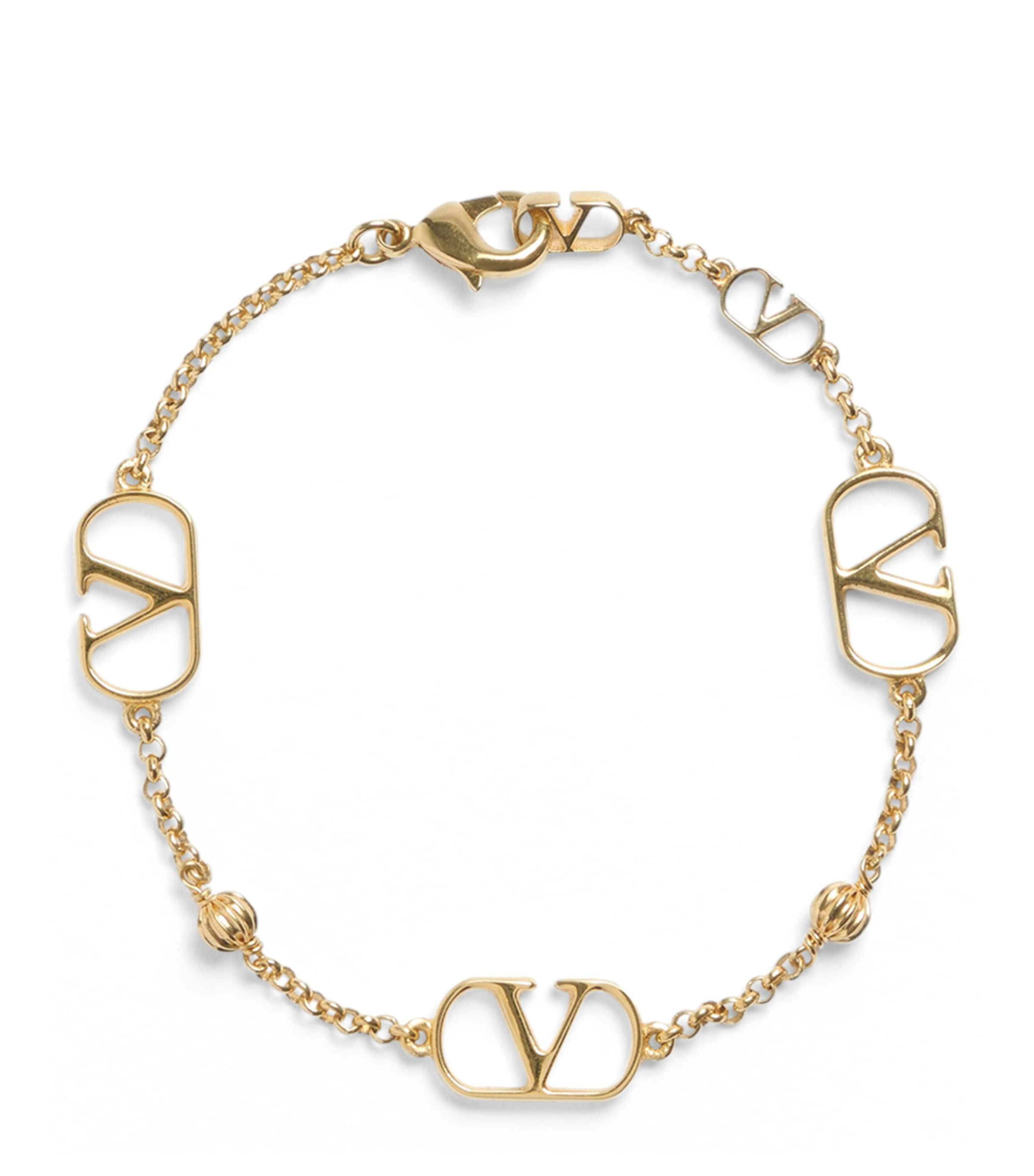 Valentino Garavani Vlogo Signature Bracelet In Gold