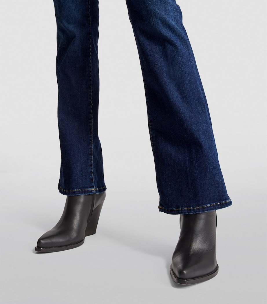 B(Air) Mid-Rise Bootcut Jeans RINSED INDIGO Image 6