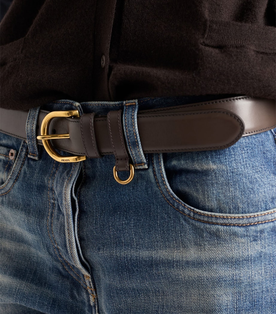 Prada Leather Belt Brown Image 2
