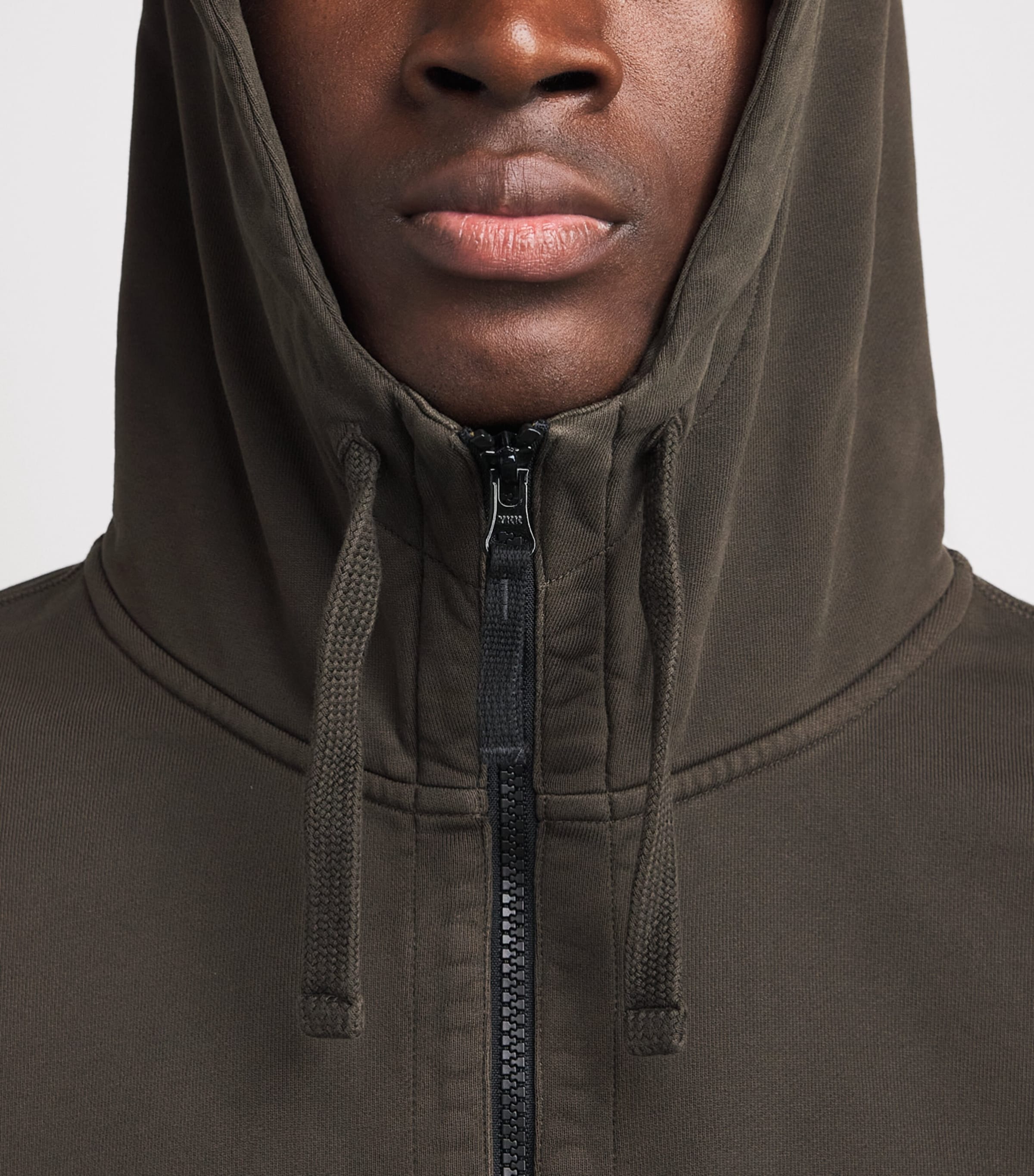 Stone Island Mens Cotton Compass Patch Hoodie Image 3