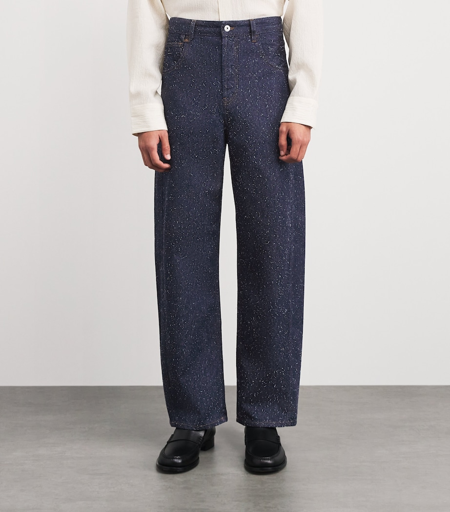 Jacquemus Mens Mirada Straight Jeans Navy Image 4
