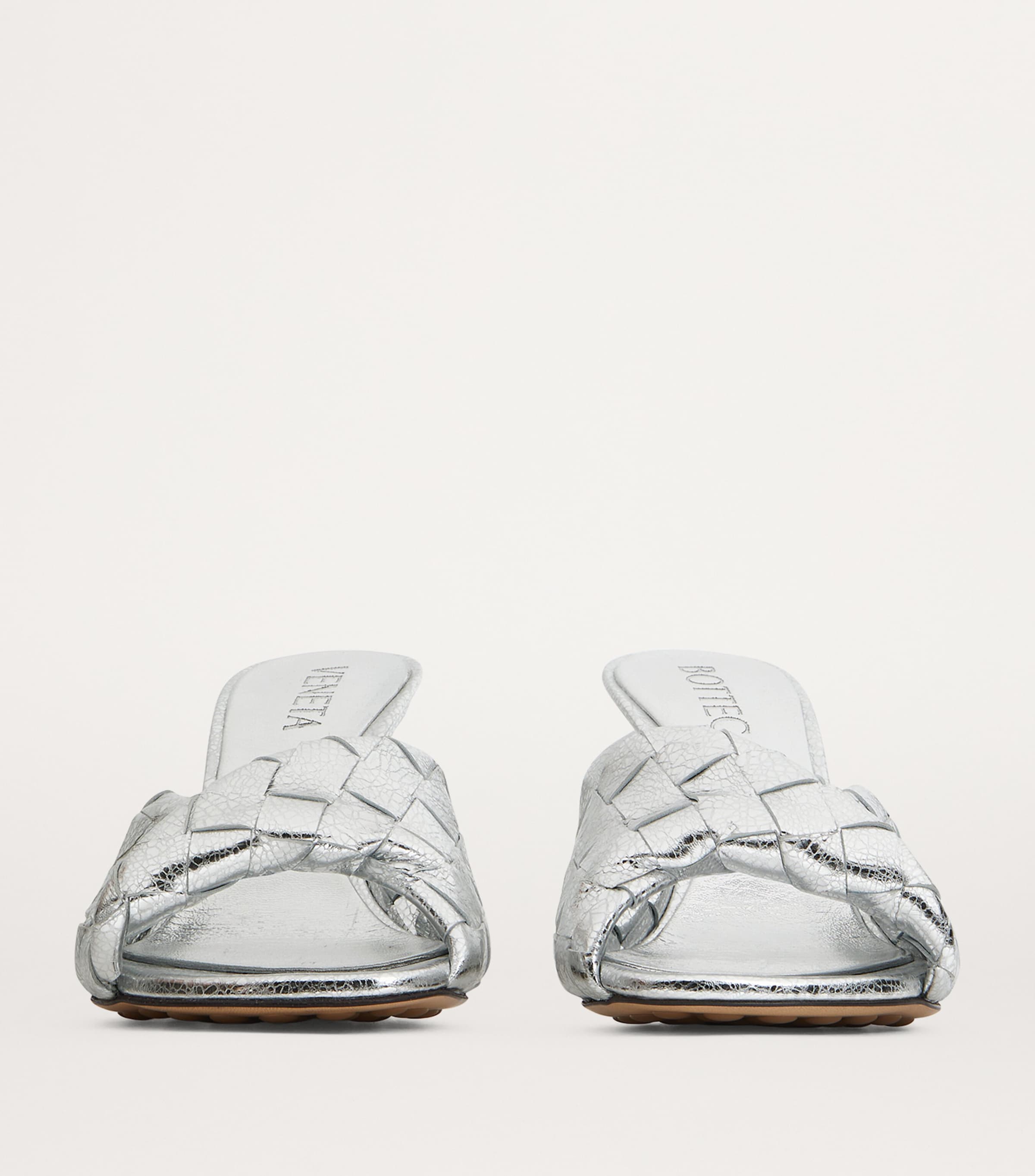 Bottega Veneta Leather Intrecciato Blink Mules 80 | Harrods AE