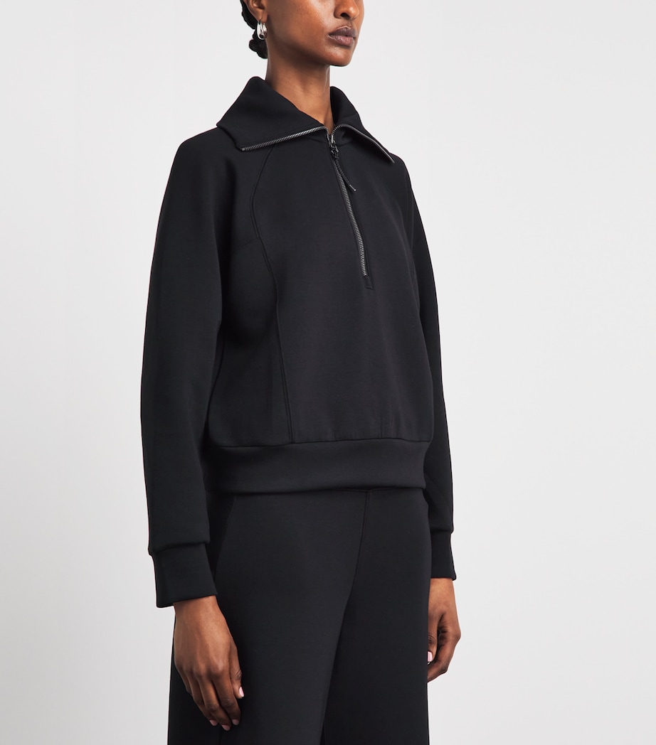 SPANX Womens SPANX AirEssentials Half-Zip Sweater Very Black Image 4