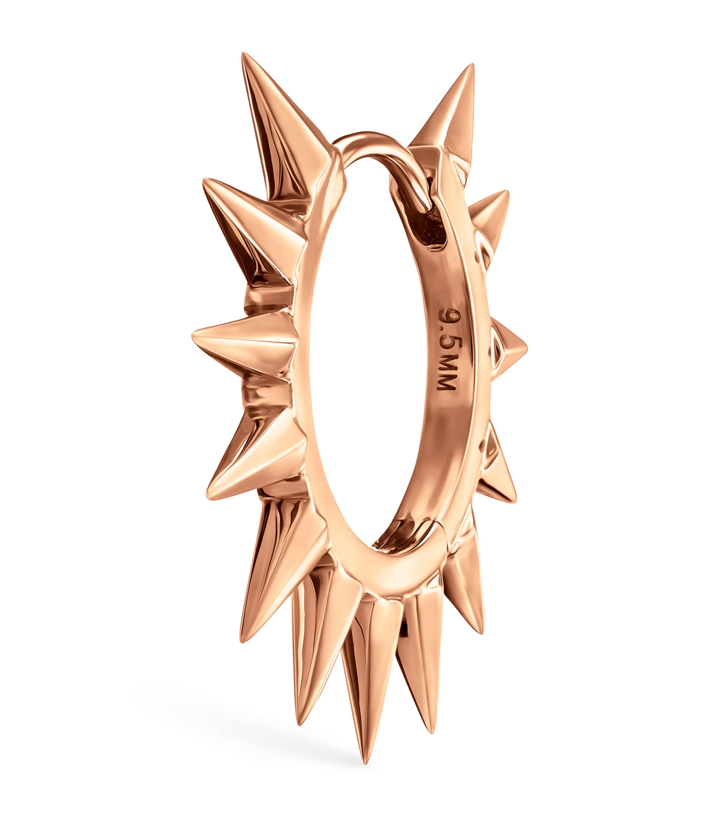 Maria Tash Rose Gold Metal Mohawk Hoop Earring (9.5mm) | Fine Jewellery | Fine Earrings | Hoop Earrings | Men Accessories | Jewellery | Earrings | Designers | Maria Tash