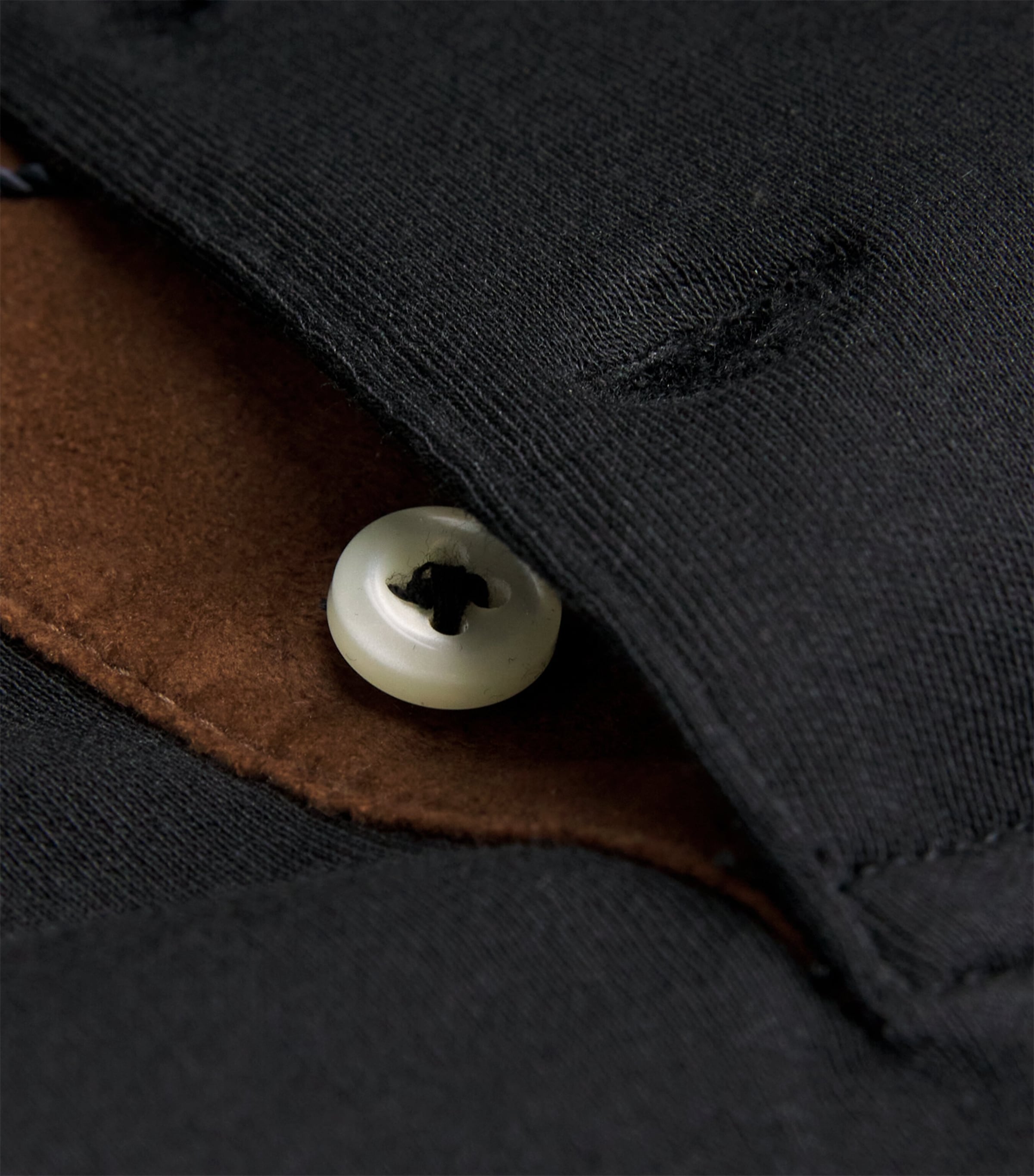 Pima Cotton Long-Sleeve Polo Shirt POLO BLACK Image 5