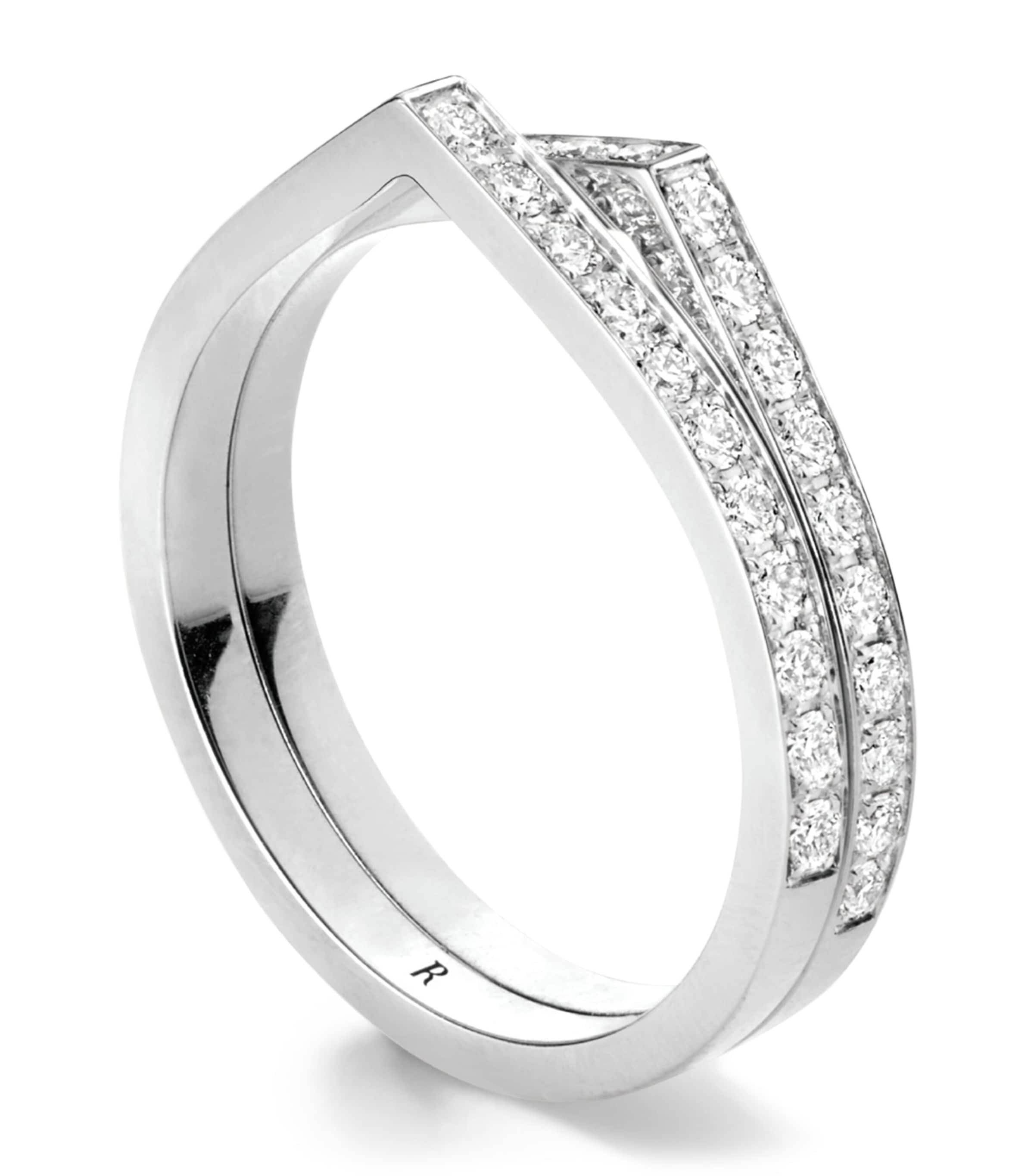 Repossi White Gold and Diamond Antifer Ring White Gold Image 1