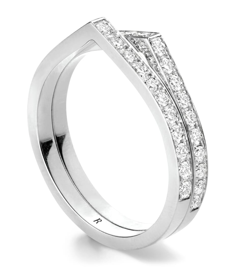 Repossi White Gold and Diamond Antifer Ring White Gold Image 1
