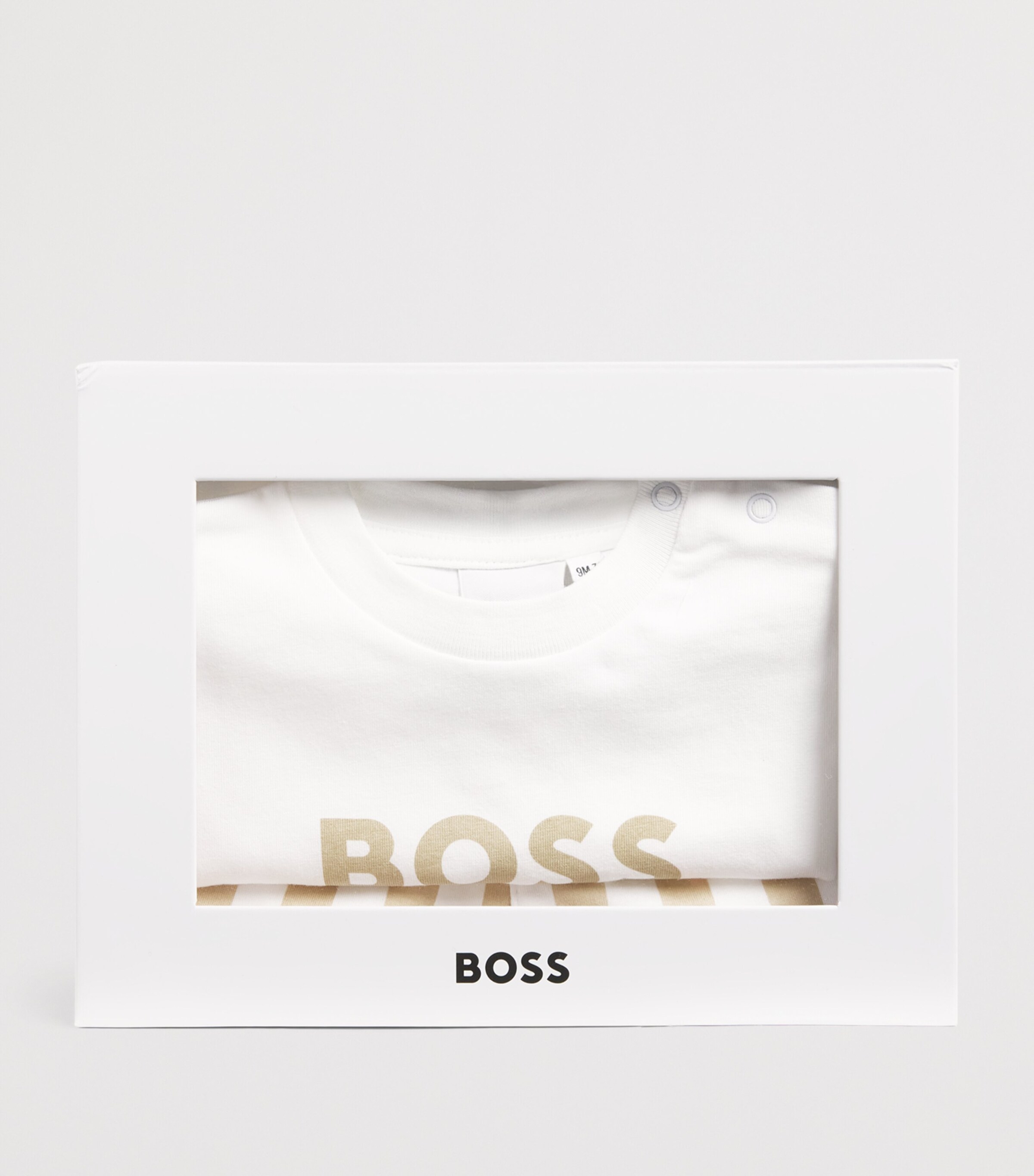 BOSS Kidswear Logo T-Shirt and Stripe Shorts Set (3-18 Months) Image 4