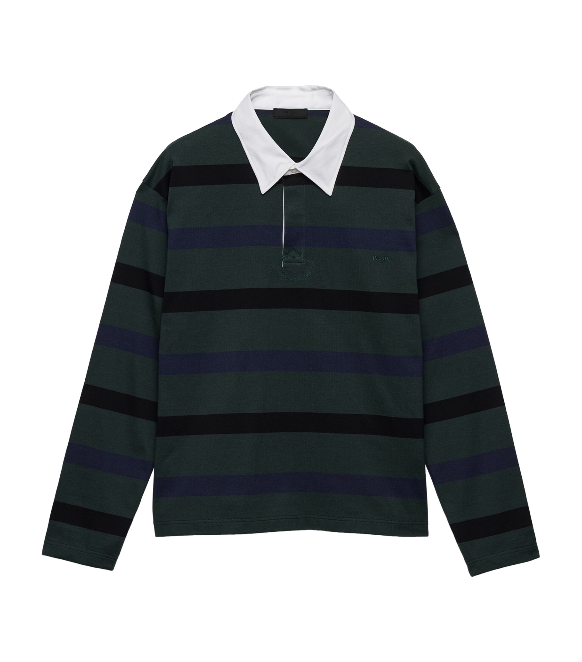Prada Green Cotton Oversized Polo Shirt | Harrods UK
