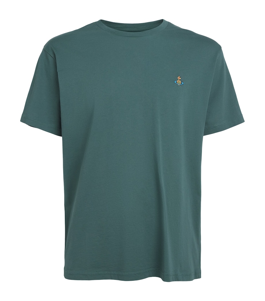Vivienne Westwood Mens Cotton Orb T-Shirt Woodland Image 1