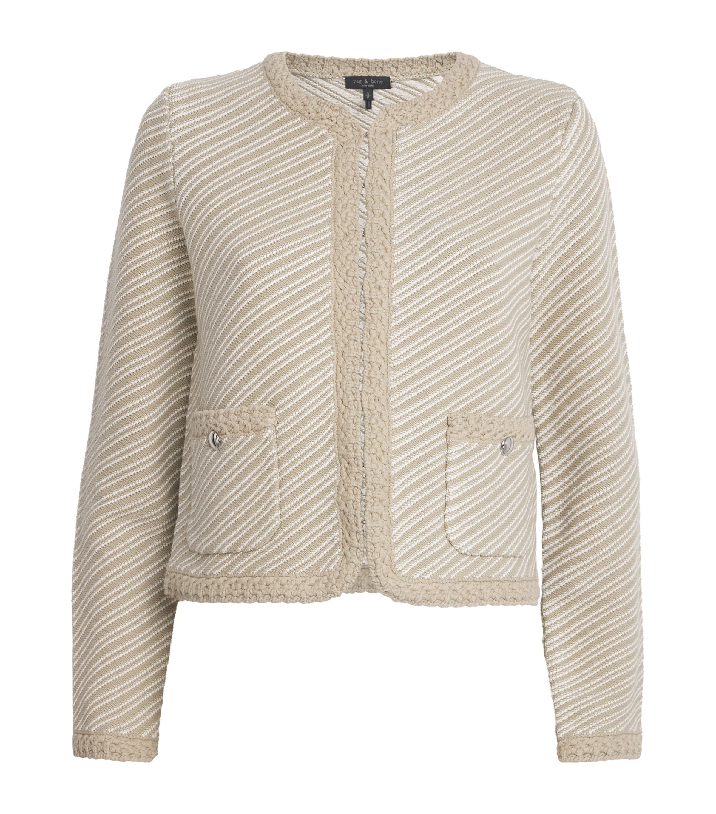 Rag & Bone Cotton-blend Claire Cardigan In Green