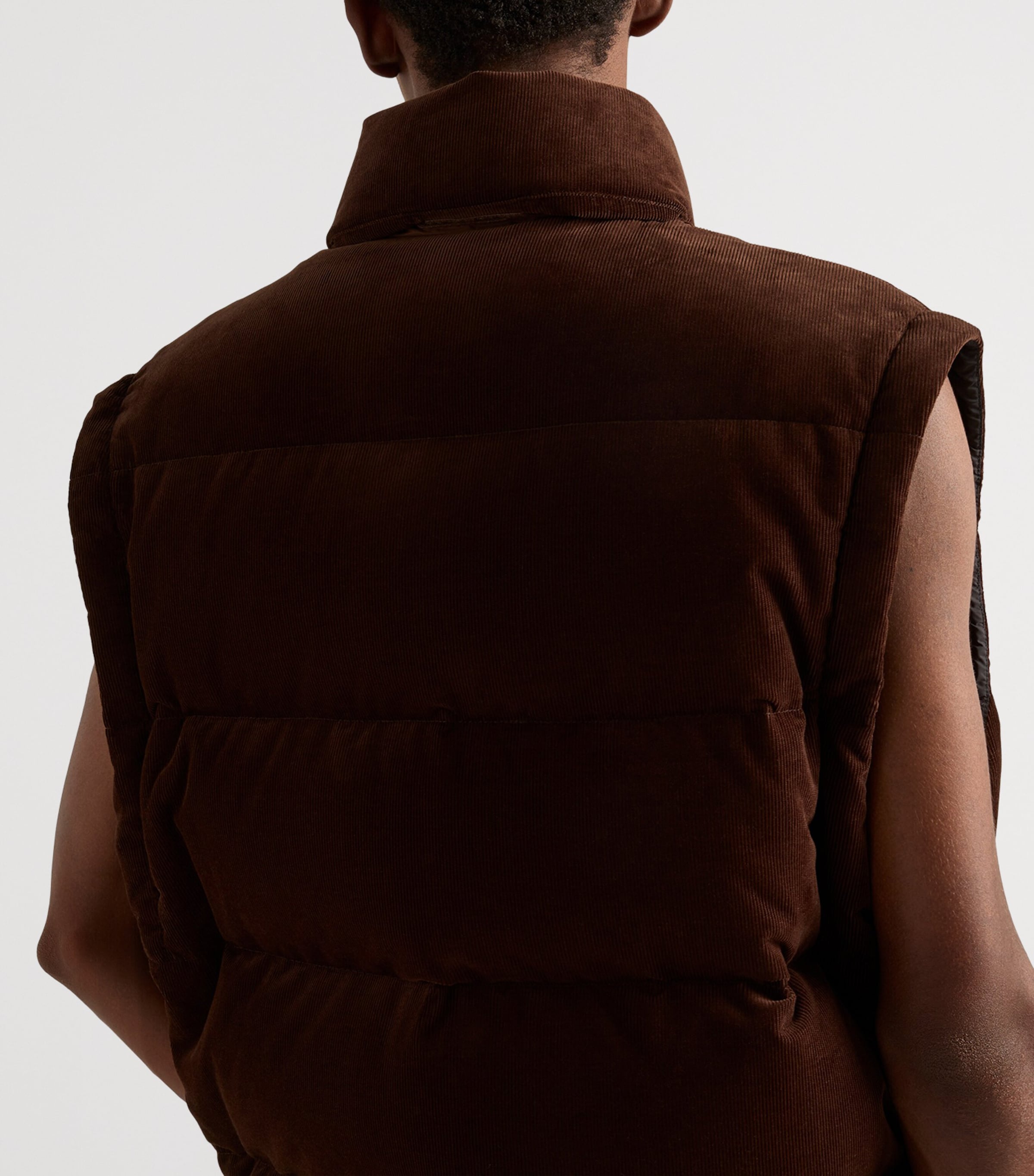 Cotton Corduroy Puffer Jacket F0324 Image 6