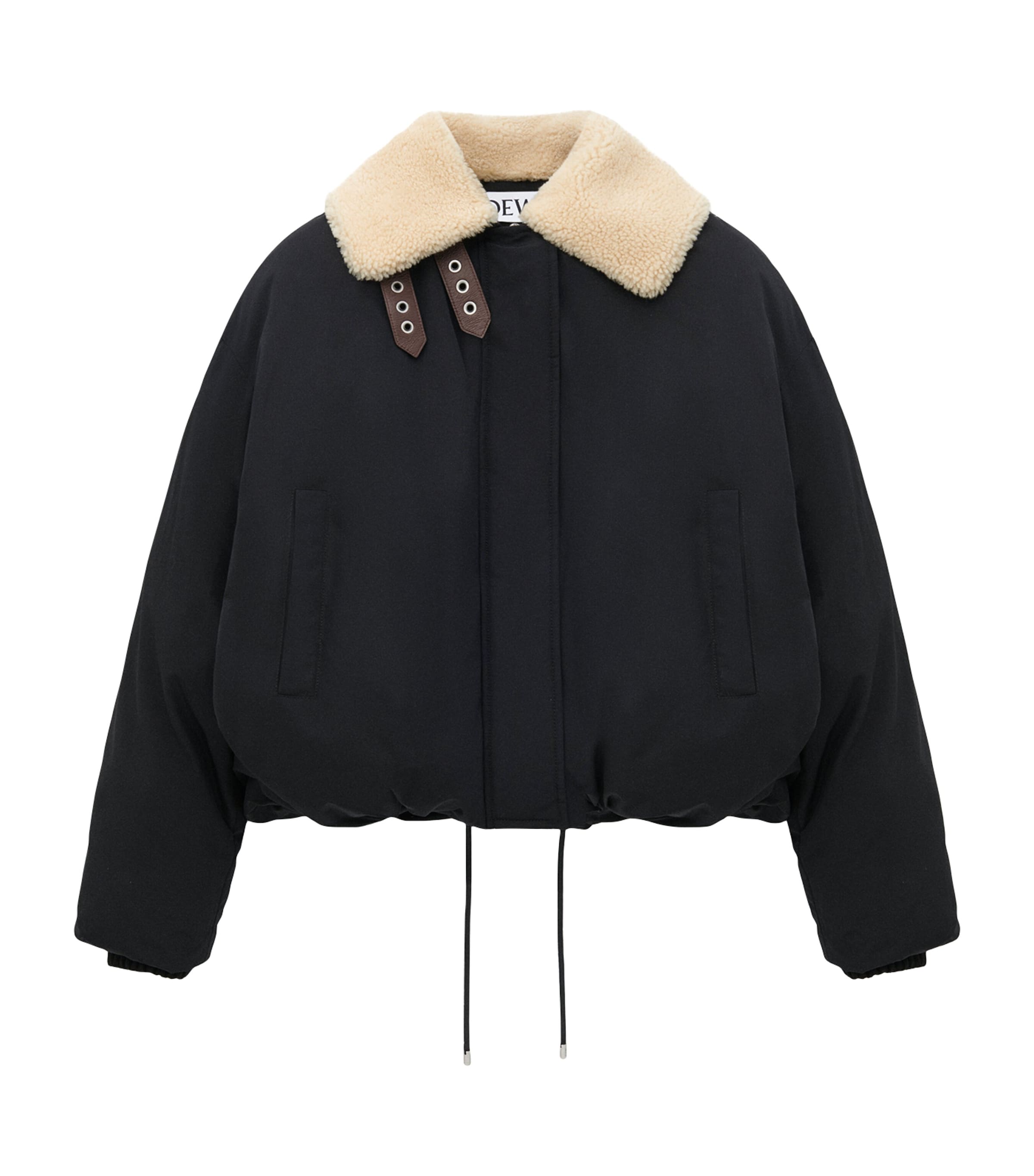 LOEWE Womens Shell Water-Repellent Puffer Jacket Black Image 1