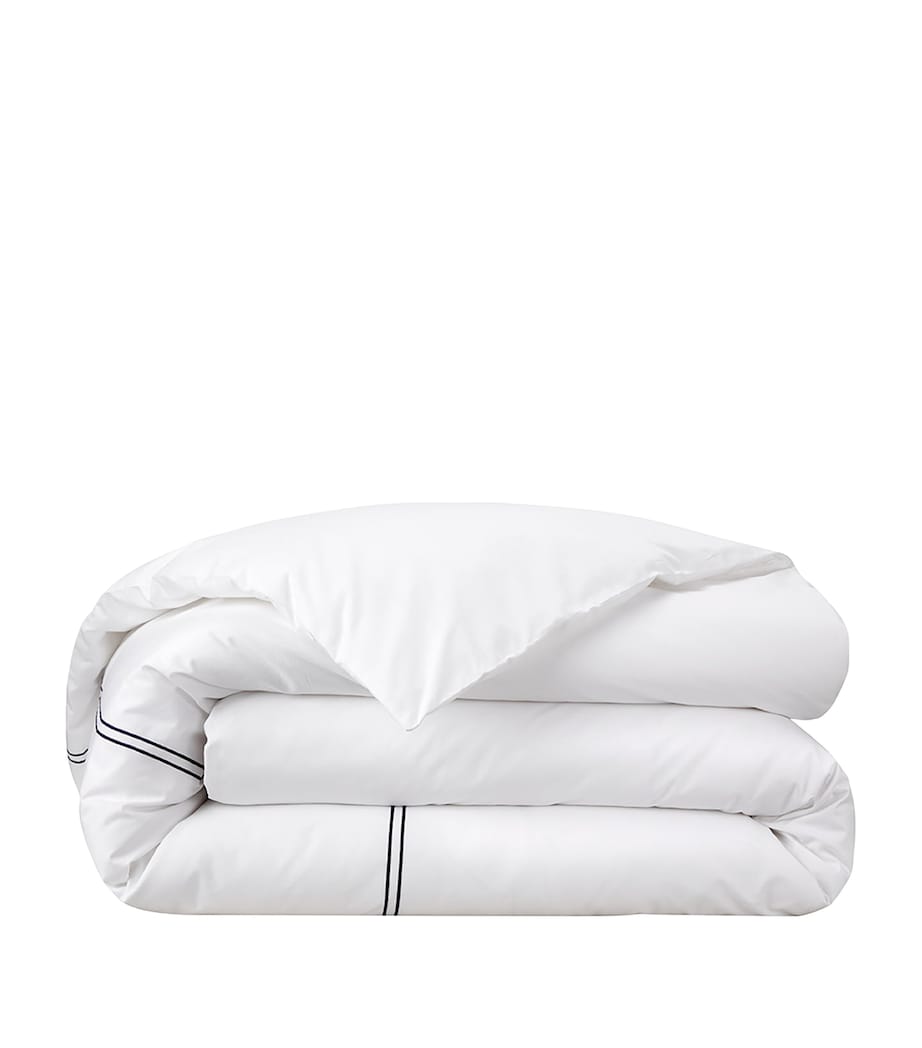 Yves Delorme Organic Cotton Duo Marine Super King Duvet Cover (260cm x 220cm) Marine Image 2