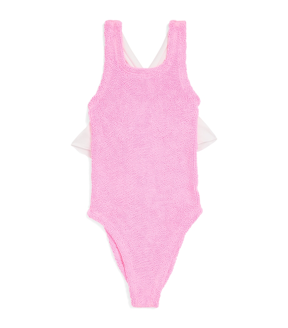 Ruffle-Trim Lara Swimsuit (7-12 Years) BUBBLEGUM Image 1