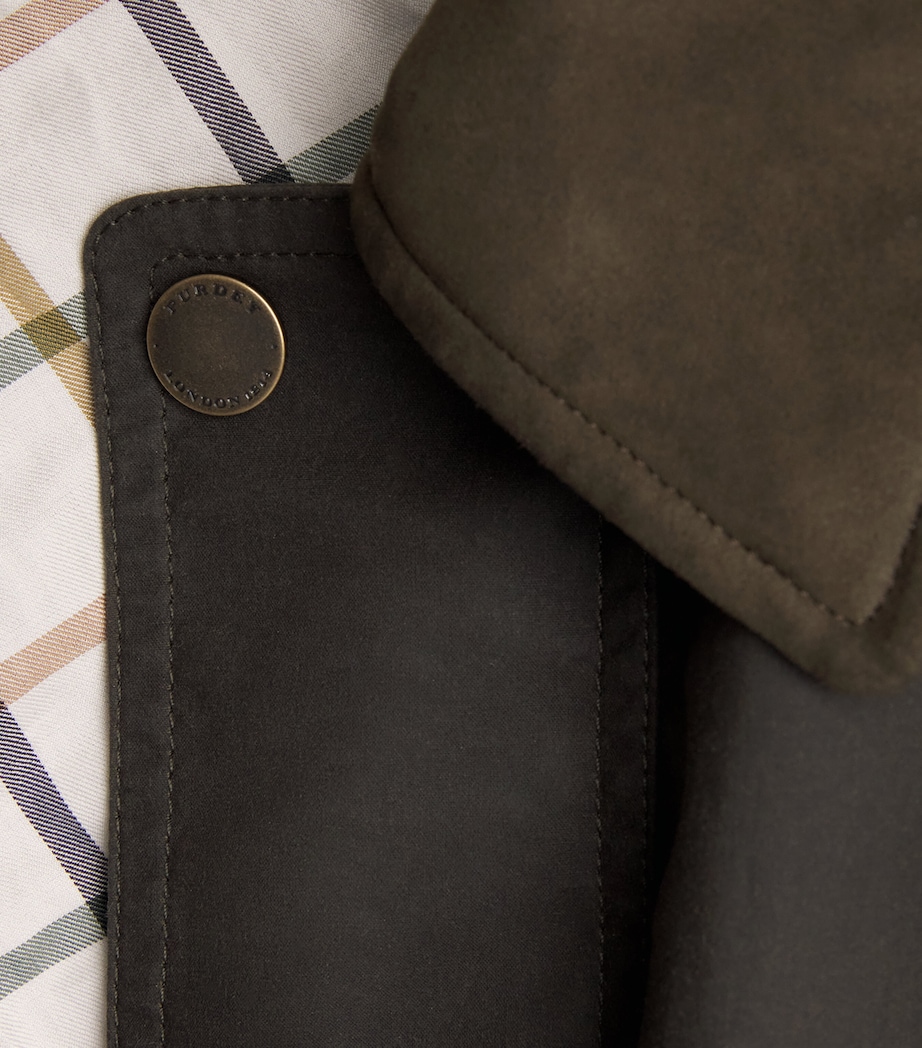 Waxed Cotton Field Coat DARK OLIVE Image 5