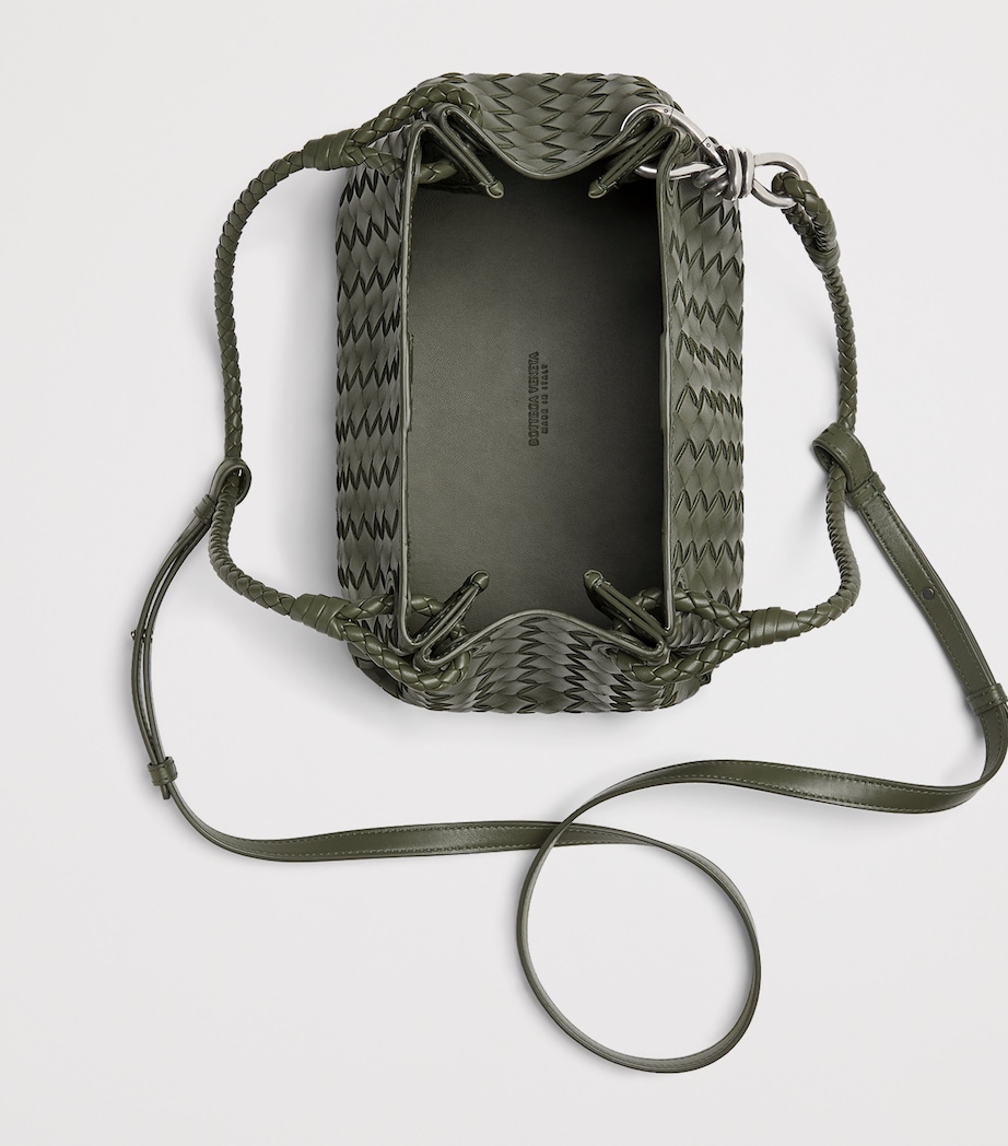 Intrecciato Leather Parachute Shoulder Bag 3296 Image 3