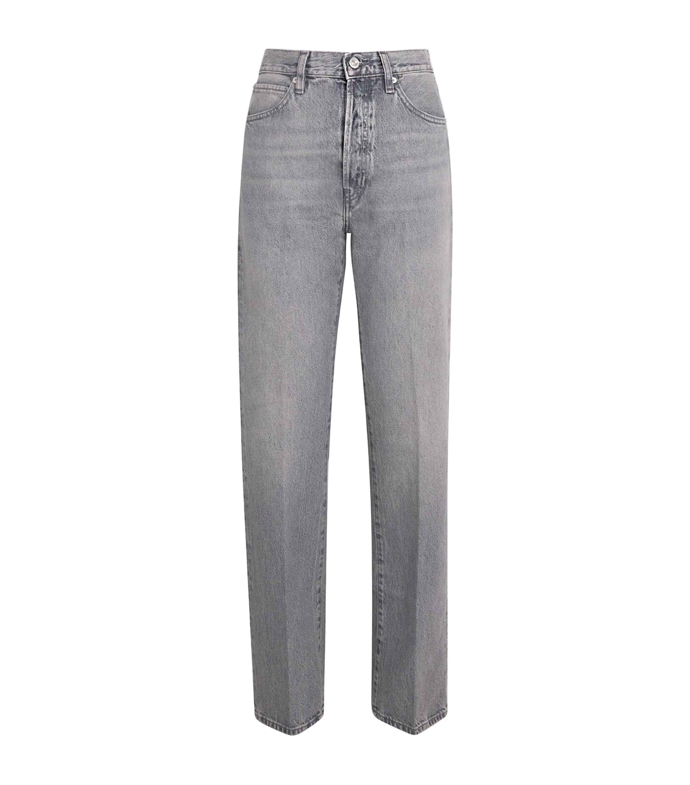 Frame The Vertical Straight Jeans In Gray