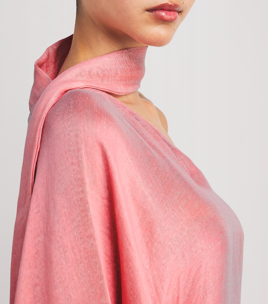 Linen-Blend Arno Maxi Dress ORCHID PINK Image 6