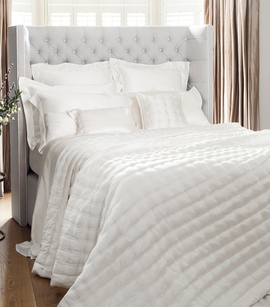 Silk Boudoir Pillowcase (30cm x 40cm) IVORY Image 2