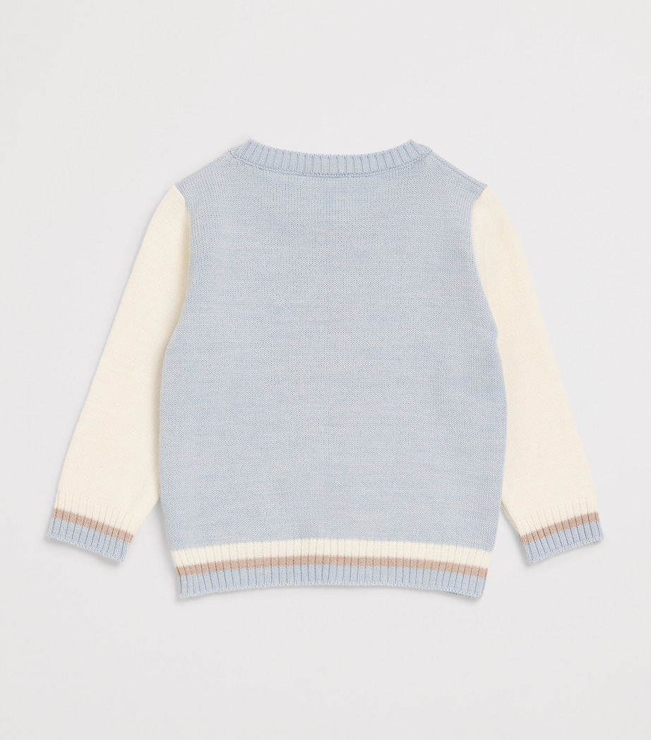 Wool-Blend Argyle Sweater (1-24 Months) OMUTA Image 2