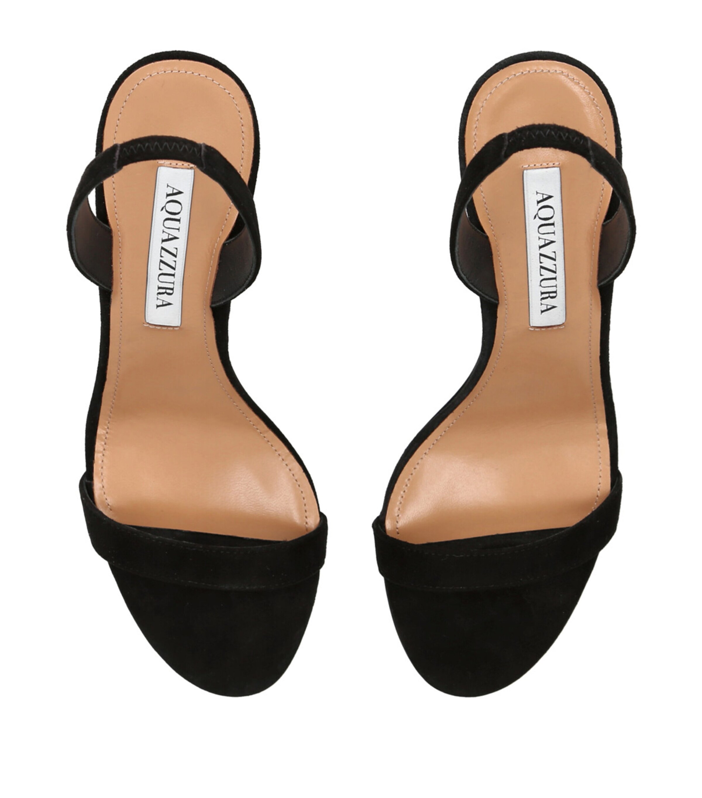 Suede So Nude Slingback Sandals 85 BLACK Image 4