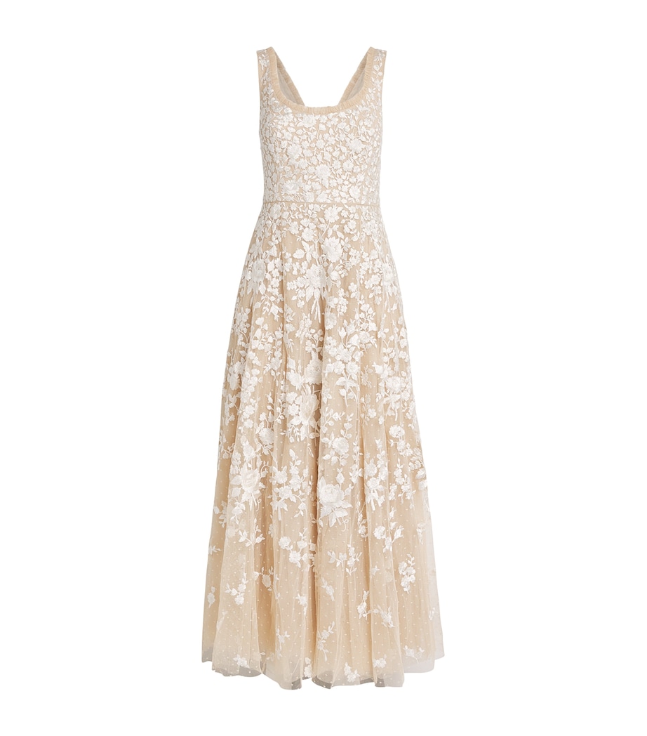 Scoop-Neck Rosa Maxi Dress BEIGE/CREAM Image 1
