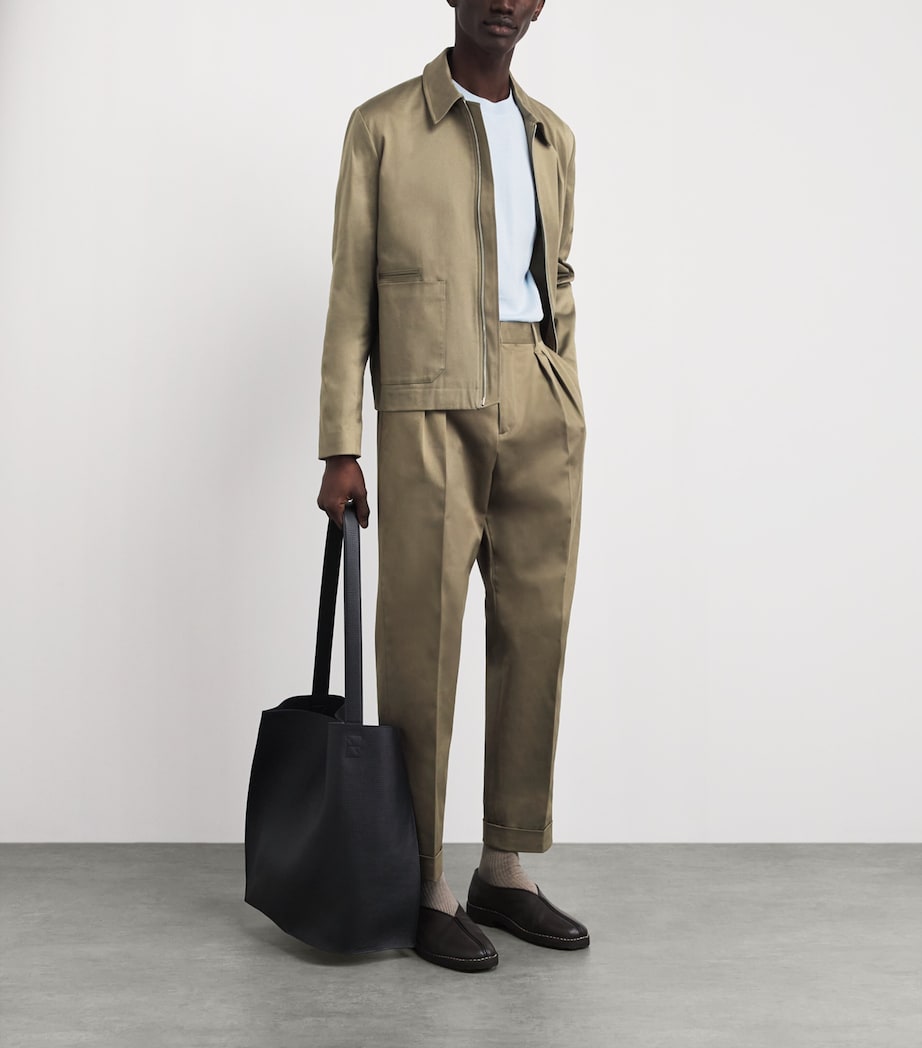 Cotton-Blend Bomber Jacket GREY-74 Image 2