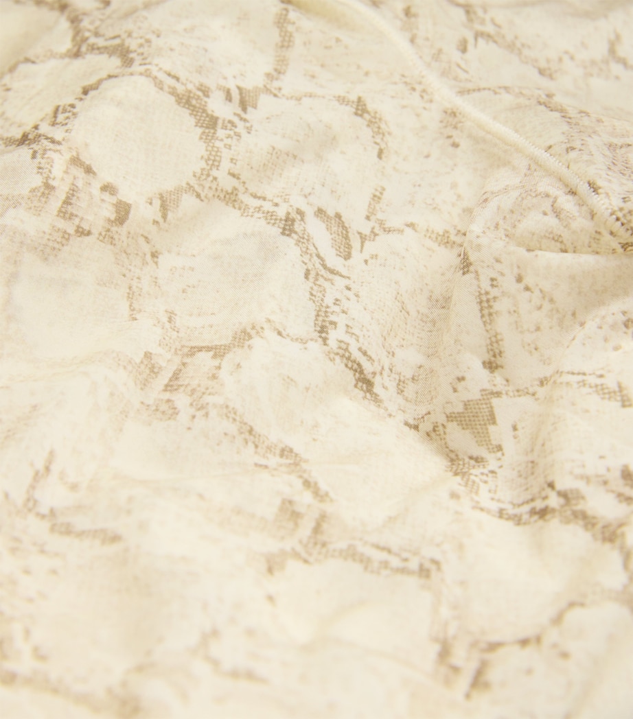 Milky Sheer Tunic Top STONE PASTEL SNAKE P Image 5