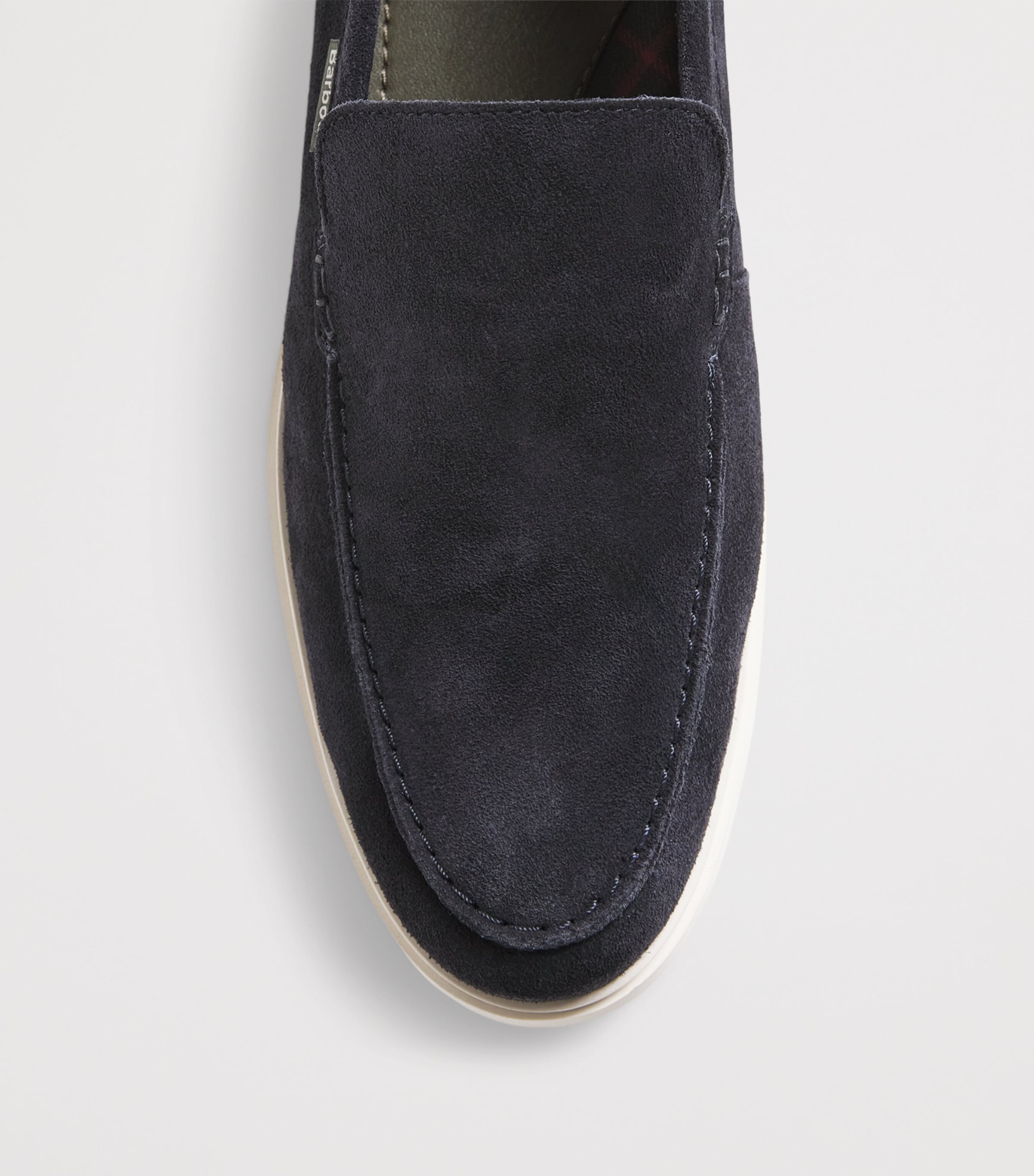 Barbour Suede Carty Loafers Navy Image 6