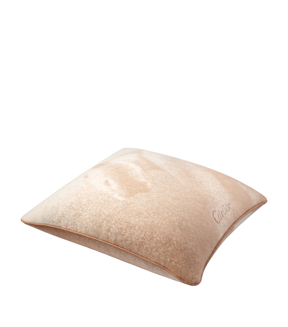 Cashmere Panthère de Cartier Cushion (50cm x 50cm) BEIGE Image 4