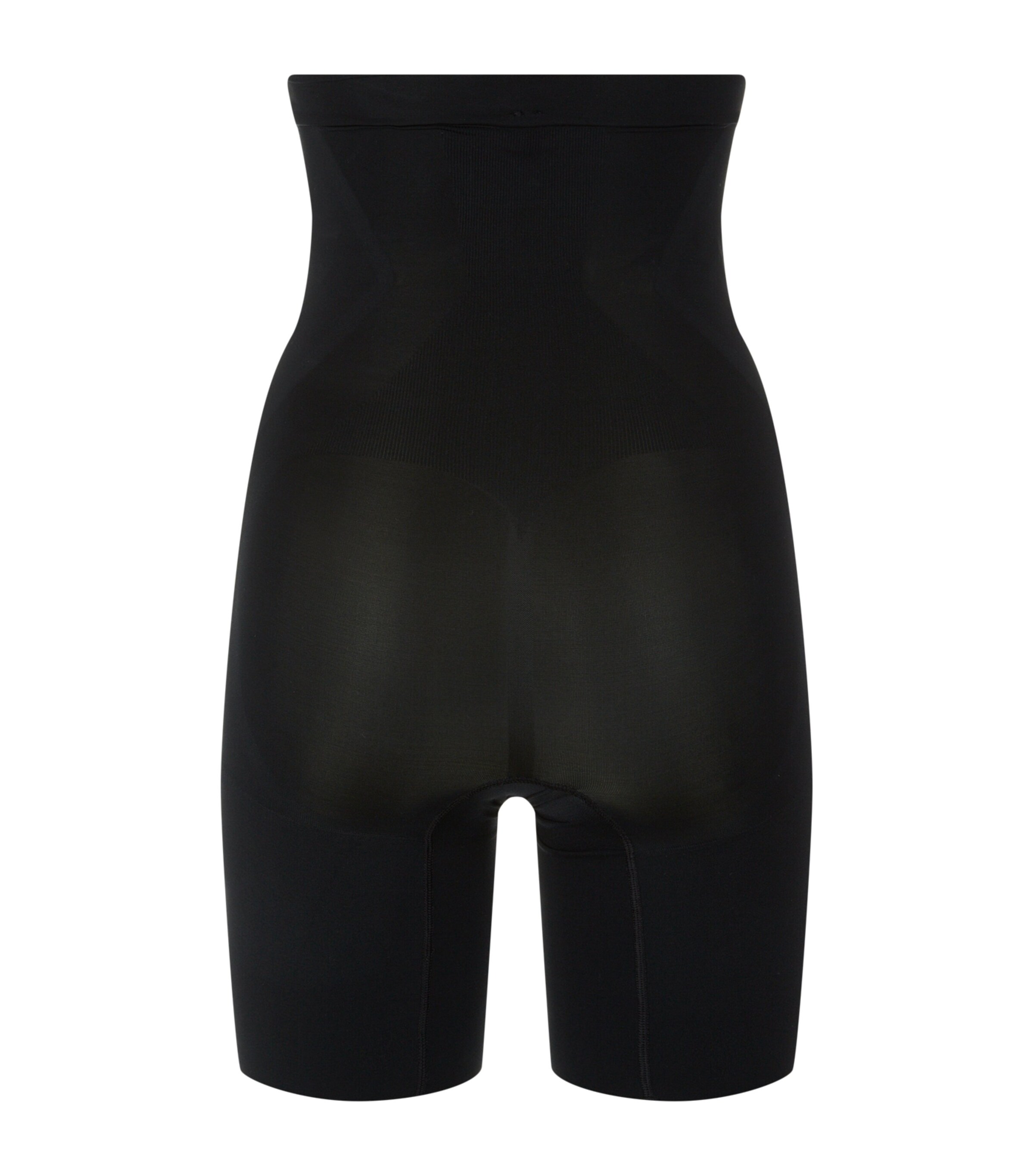 SPANX Womens SPANXsculpt OnCore High-Waist Mid-Thigh Shorts - Firm Control Very Black Image 2