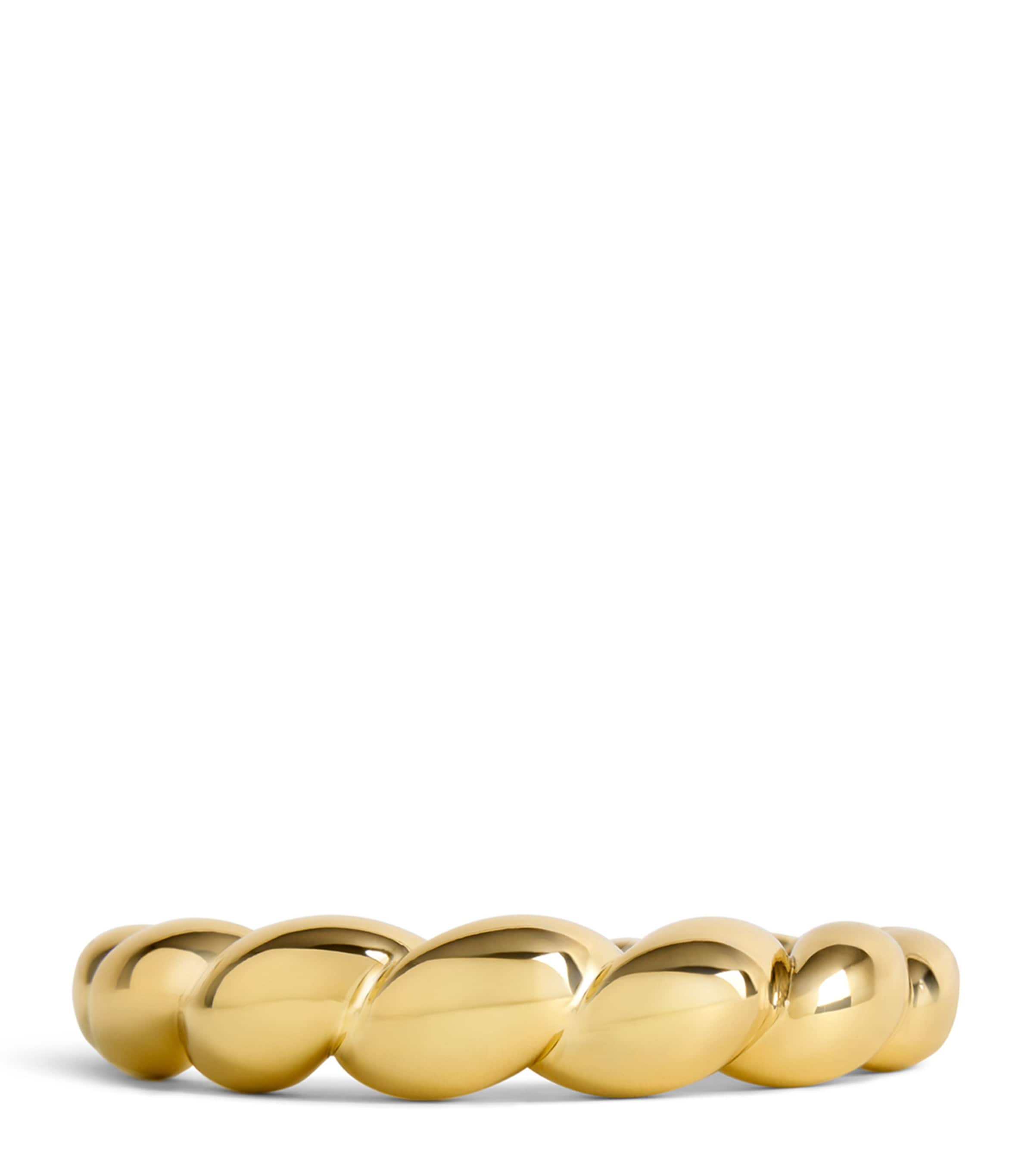 L'Objet x Jessica McCormack Porcelain Shell Napkin Rings (Set of 4) Gold Image 2