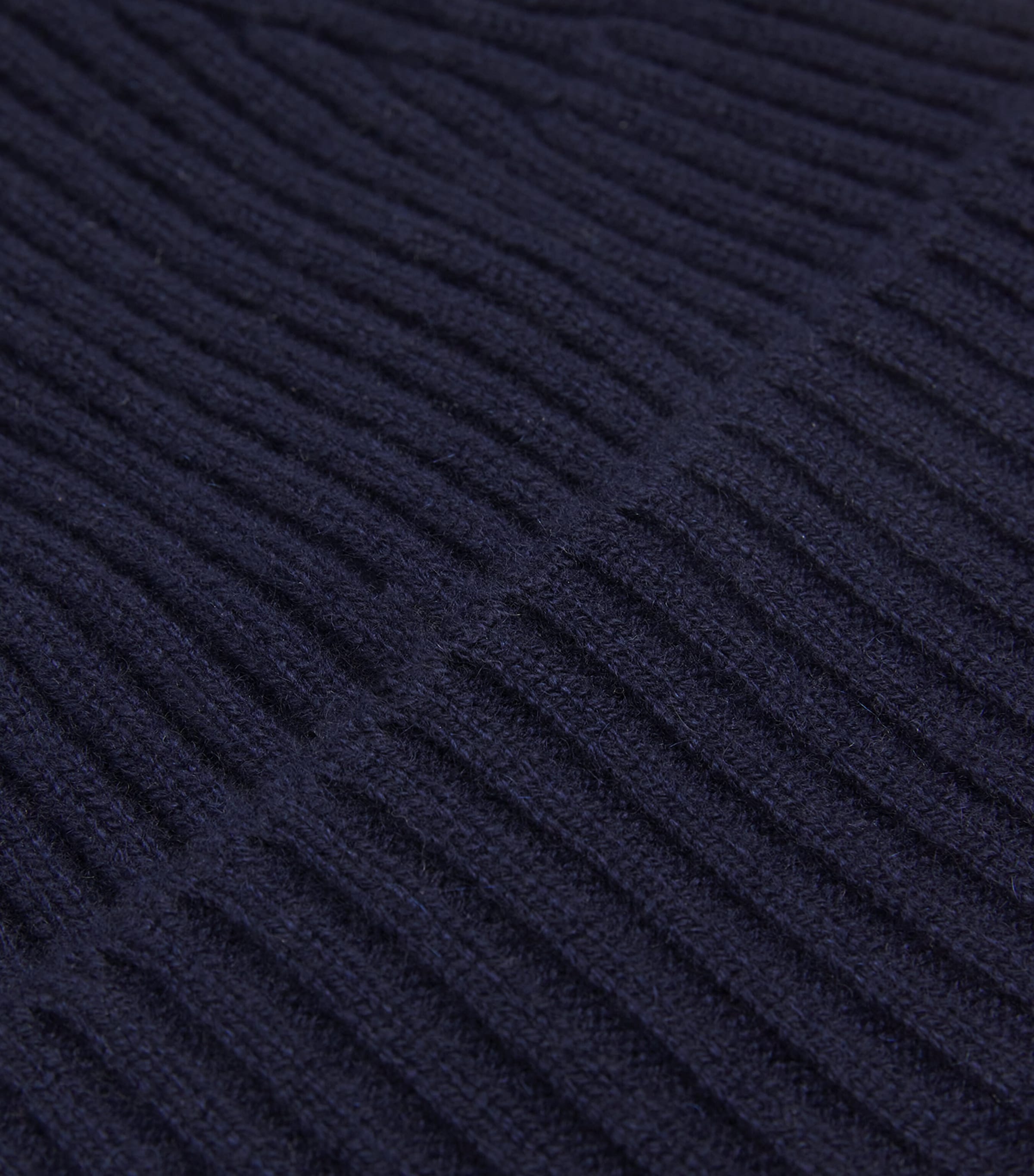 Harrods Cashmere Ribbed Beanie Cosmos Image 3