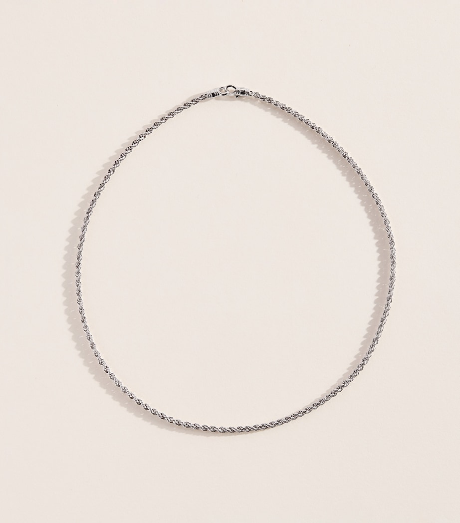 Tom Wood Sterling Silver Rope Chain Necklace Sterling Silver Image 1