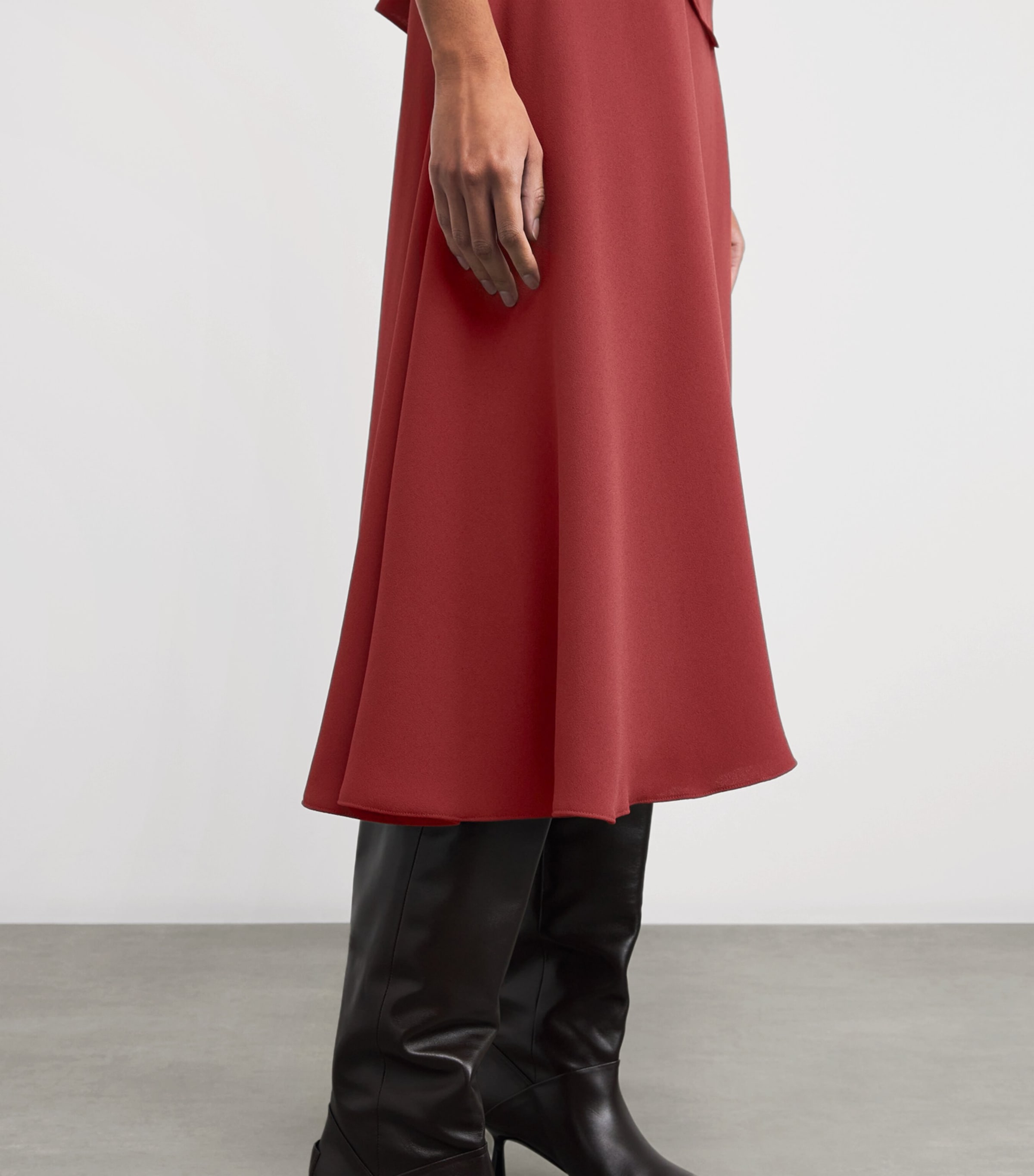 Georgette Dawn Midi Skirt CARMINE Image 6