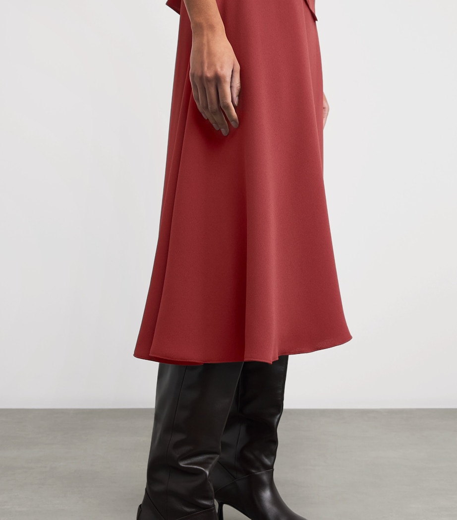 Georgette Dawn Midi Skirt CARMINE Image 6
