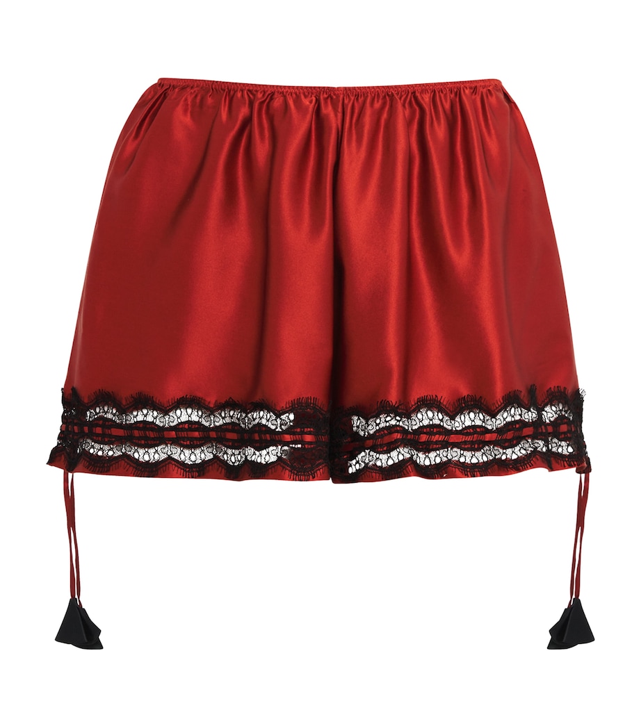 Silk Lace Patsy Shorts SPICE/BLACK Image 1