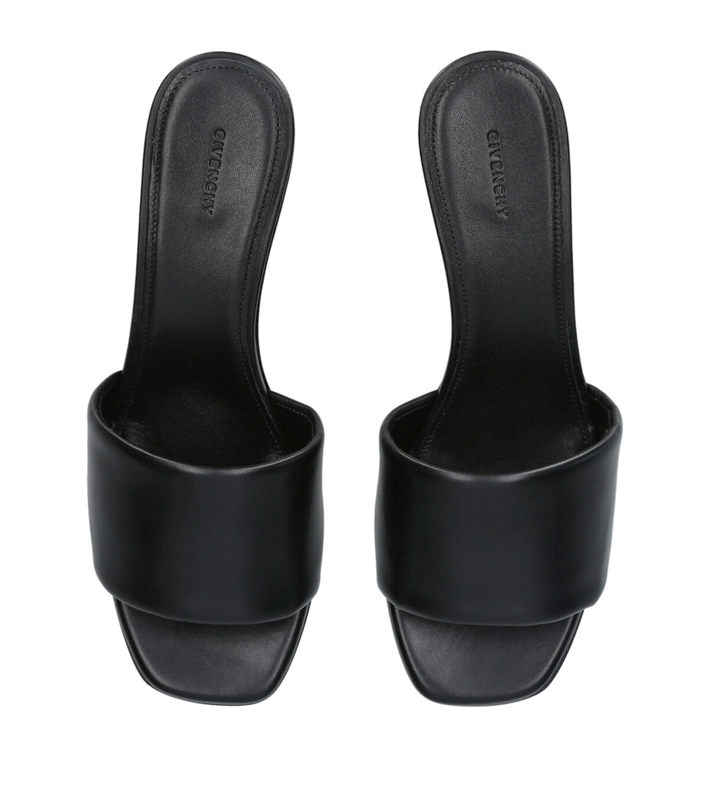 Leather G Cube Mules 45 BLACK/COMB Image 4