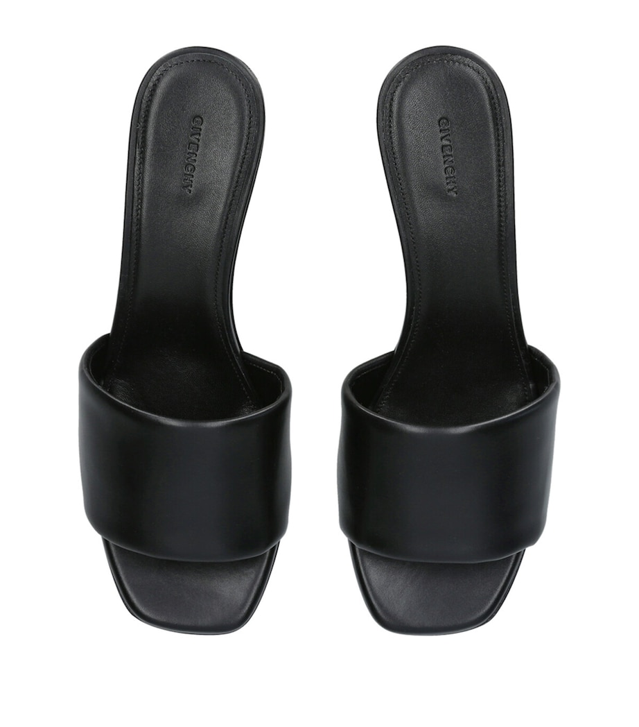 Leather G Cube Mules 45 BLACK/COMB Image 4