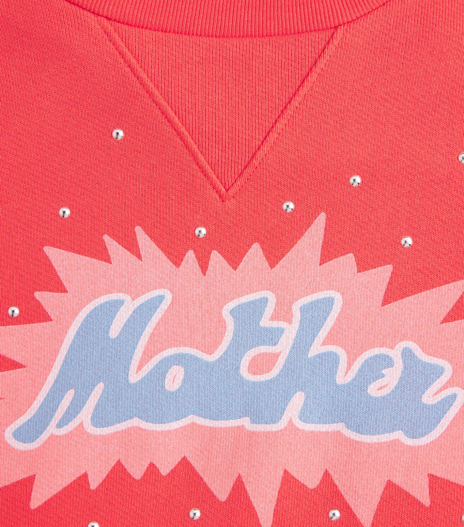 MOTHER Womens The Dorito Camper Sweatshirt Lil Firework Image 6