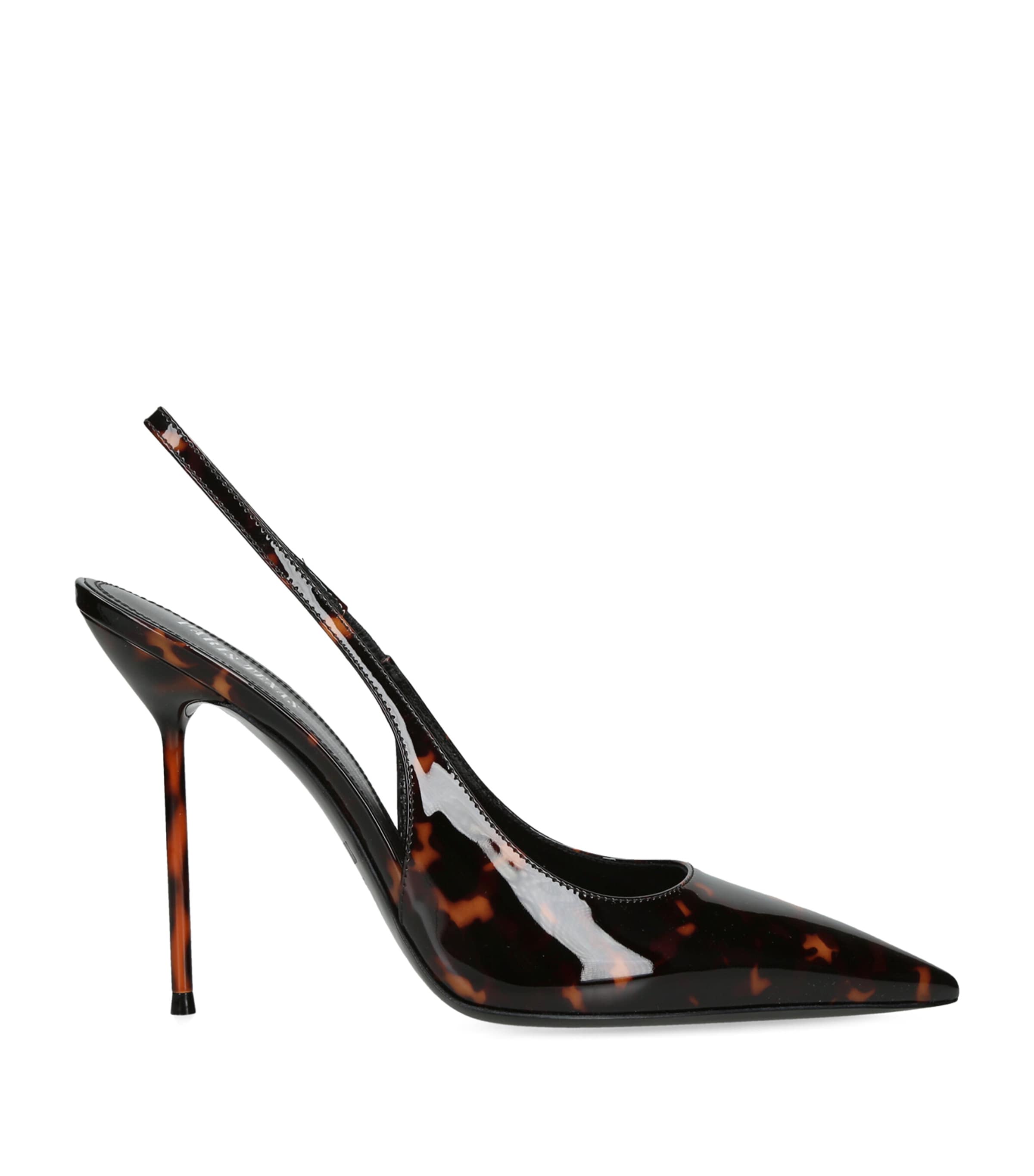 Paris Texas Patent Leather Lidia Slingback Pumps 105 Dk.brn Com Image 1