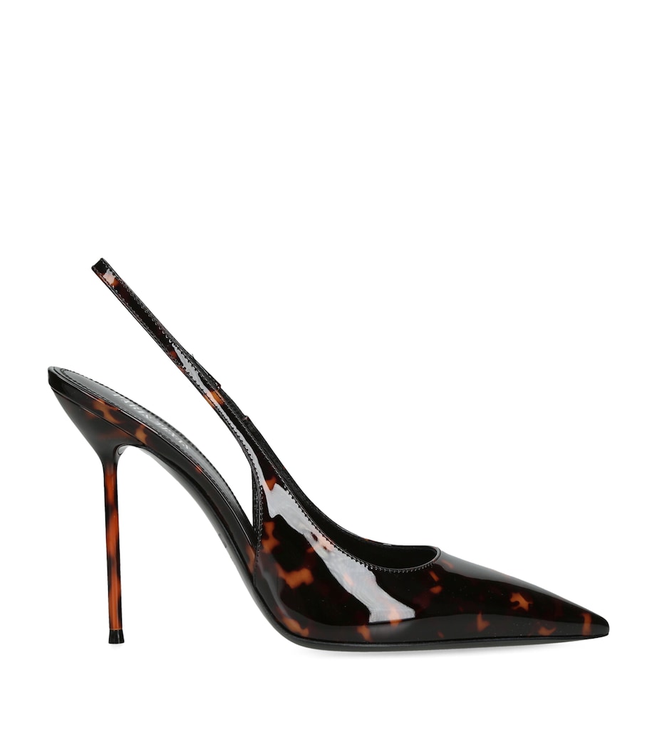Paris Texas Patent Leather Lidia Slingback Pumps 105 Dk.brn Com Image 1