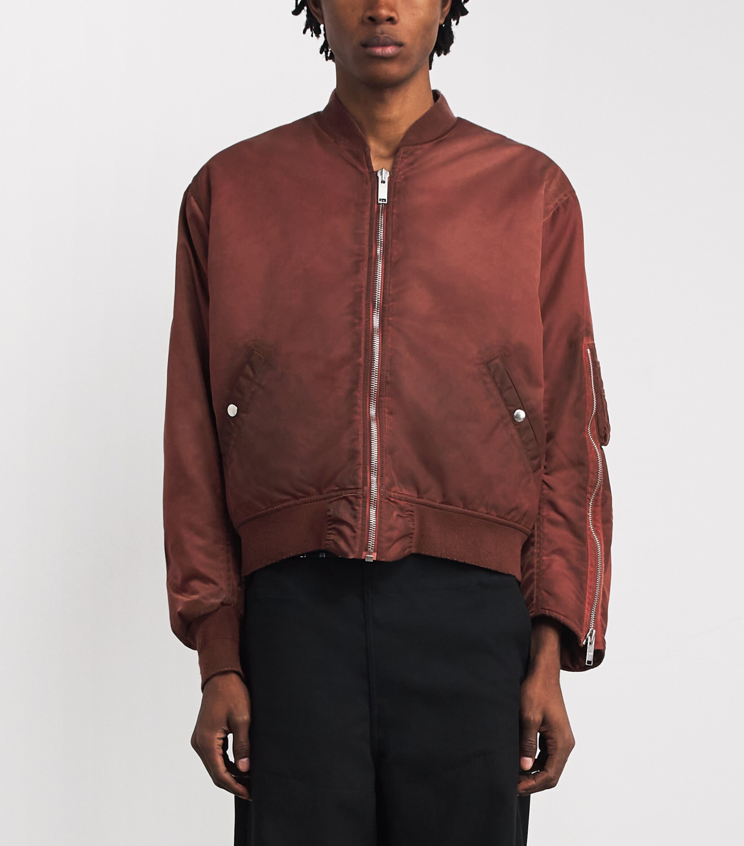 Military Bomber Jacket RED Image 3