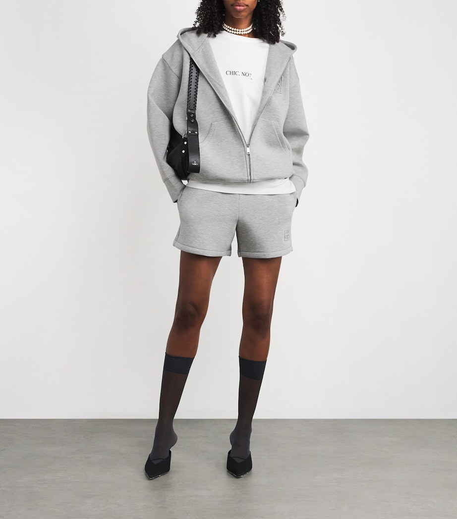 Stretch-Jersey Heather Sweatshorts GREY Image 2