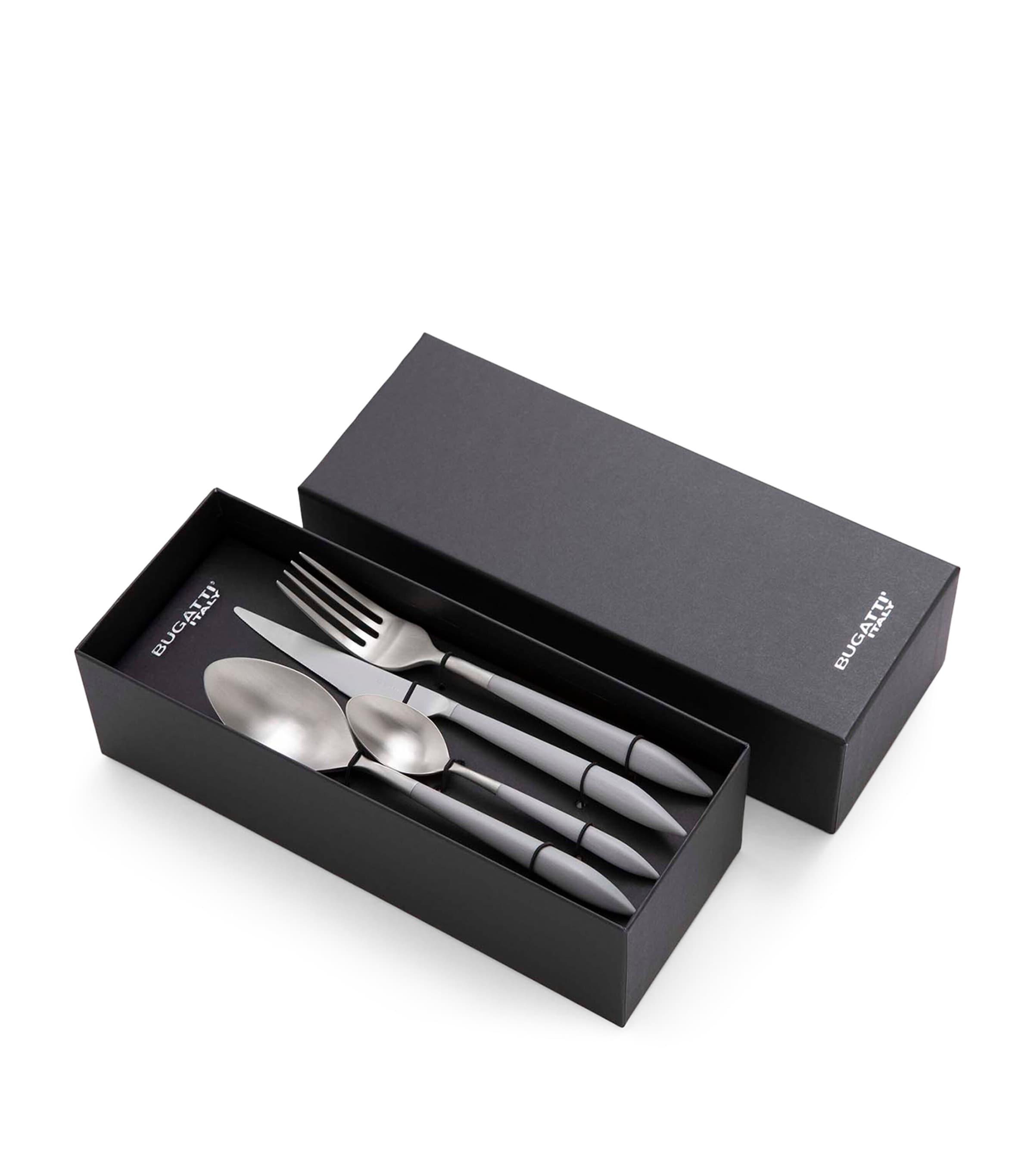 Bugatti Ares Stainless Steel 24-piece Cutlery Set In Gray