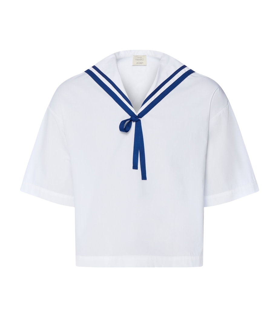 Hanro Womens x Charlotte Adam Cotton Blouse White Image 1