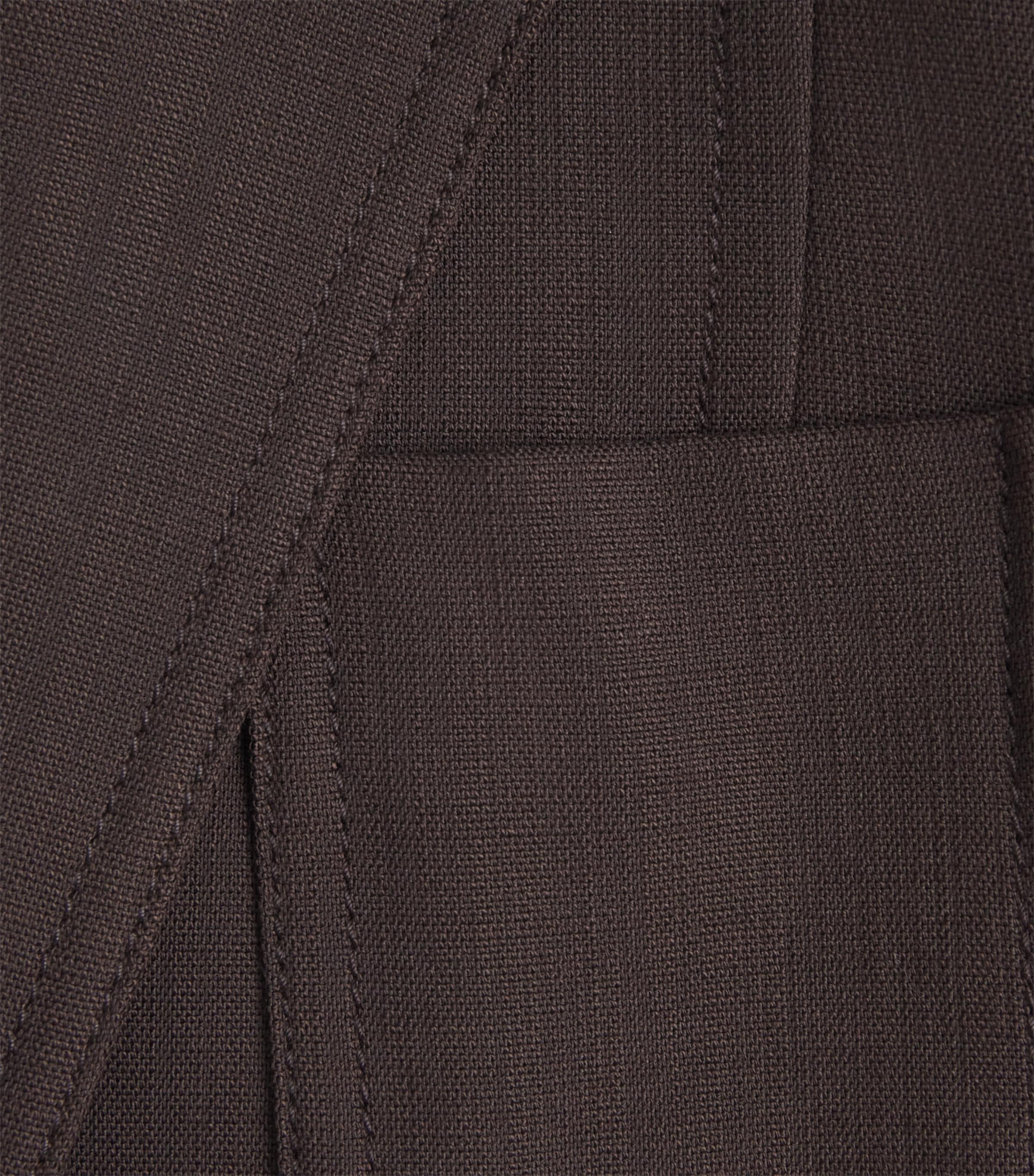 ME+EM Womens Fitted Cropped Blazer Cocoa Brown Image 6
